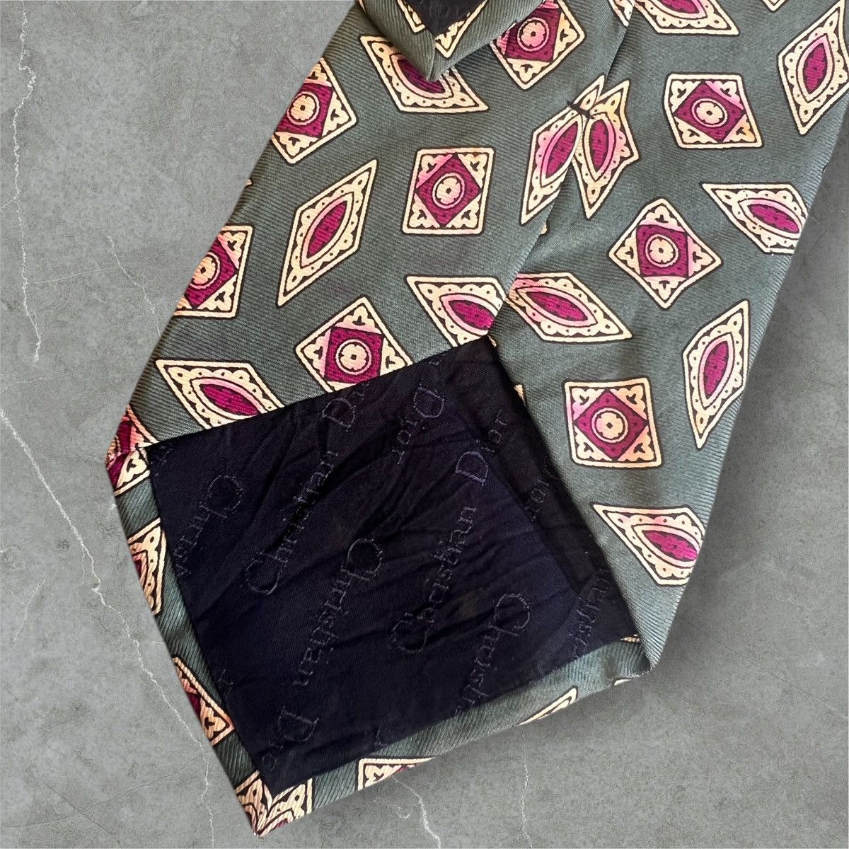 Christian Dior Monsieur Lot of 3 LUXURY DESIGNERS Silk Neckties II Size ONE SIZE - 4 Thumbnail