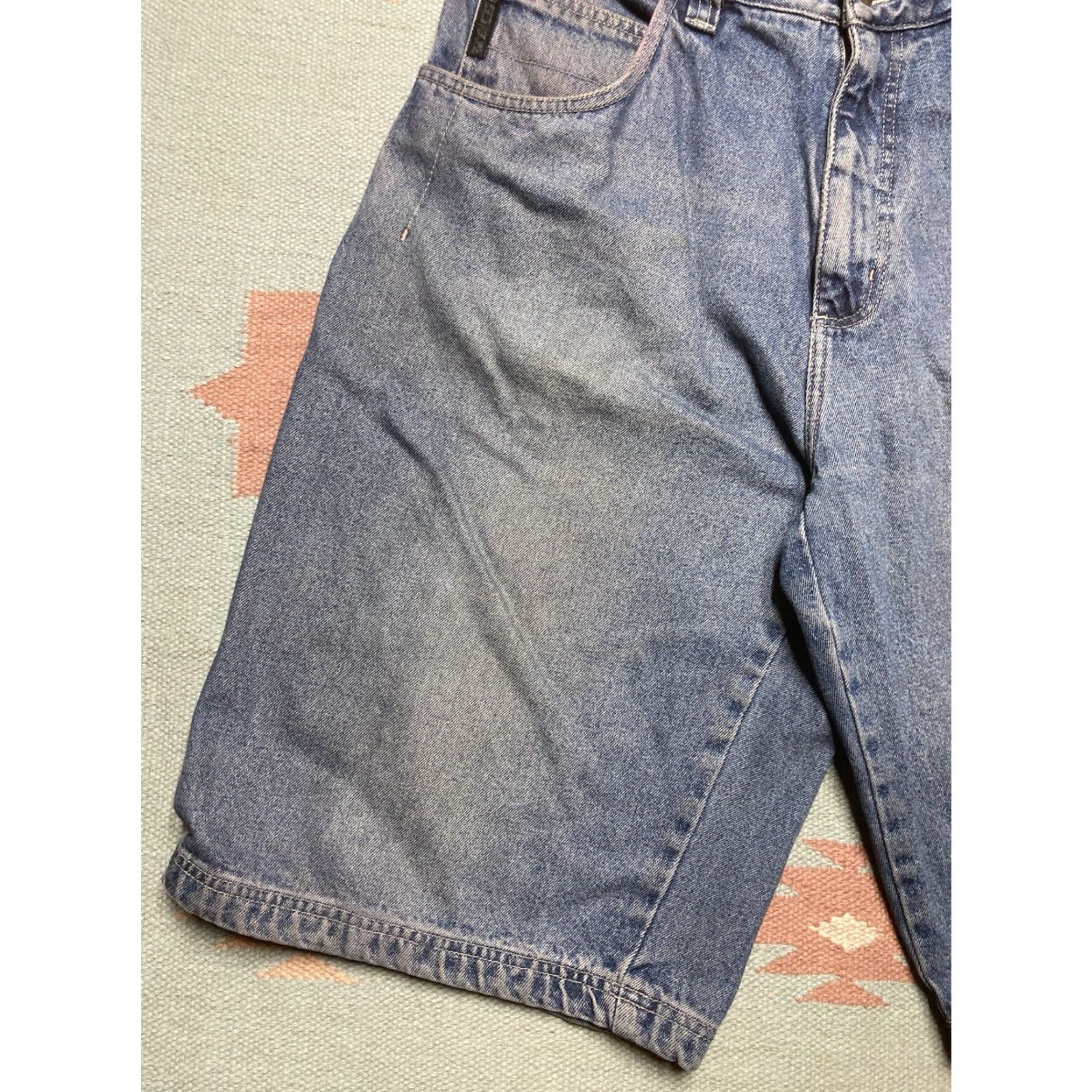 Fubu VINTAGE FUBU Baggy Jeans Shorts Jorts Wide Leg Hip Hop 35 IN Mens Blues 35 14” Inseam 25” Outseam Size US 35 - 6 Thumbnail