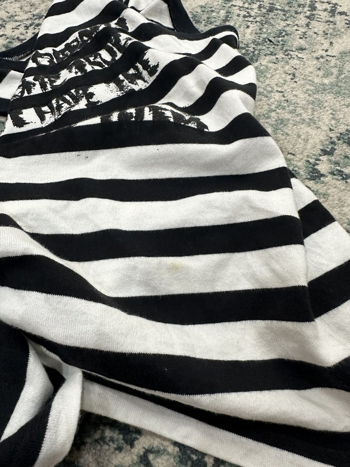 Japanese Brand The Difference By Rupert Cyberpunk Poem Stripe Sleeveless Size US M / EU 48-50 / 2 - 6 Thumbnail