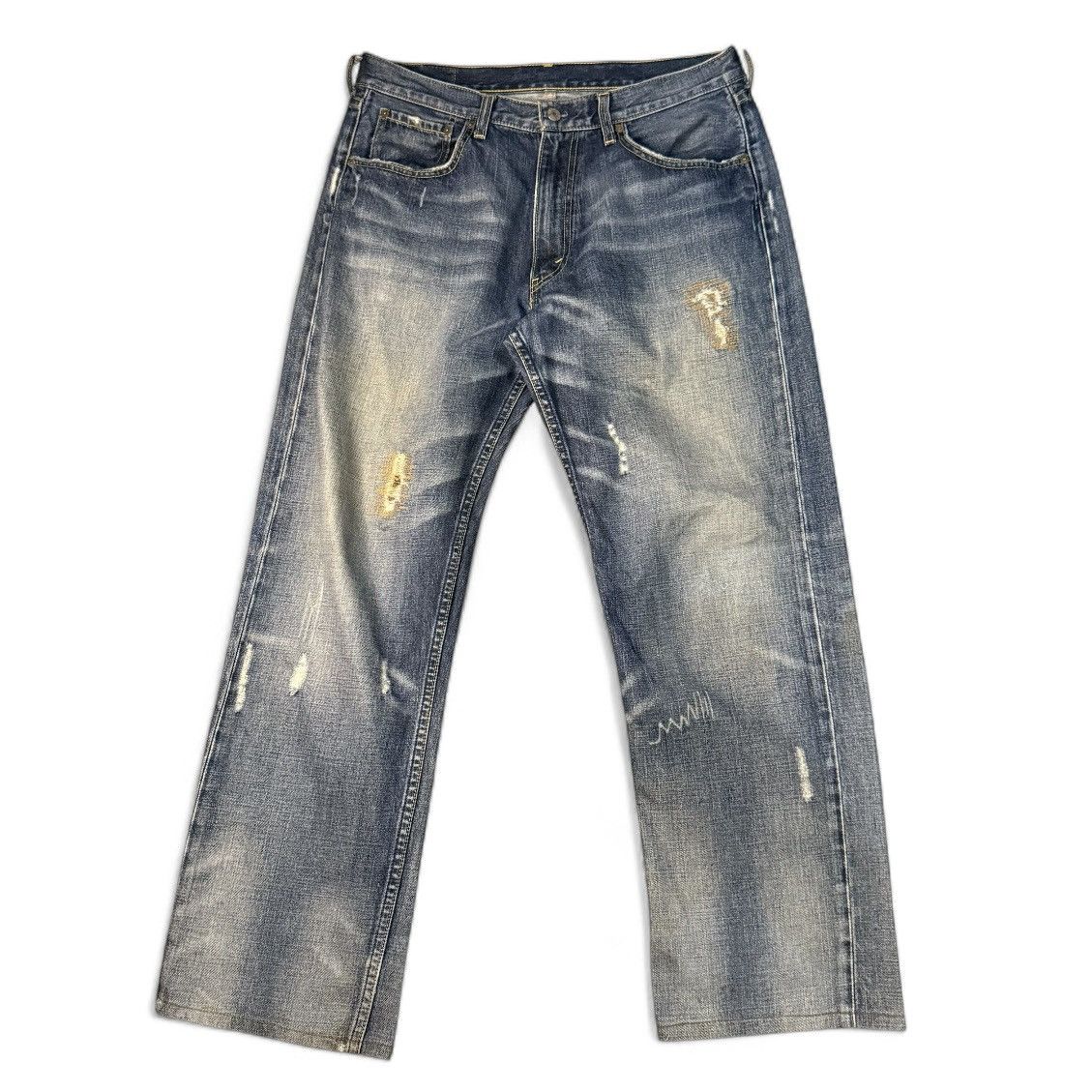 🔥 Vintage Y2K Levis 503 Baggy Distressed Wideleg Denim