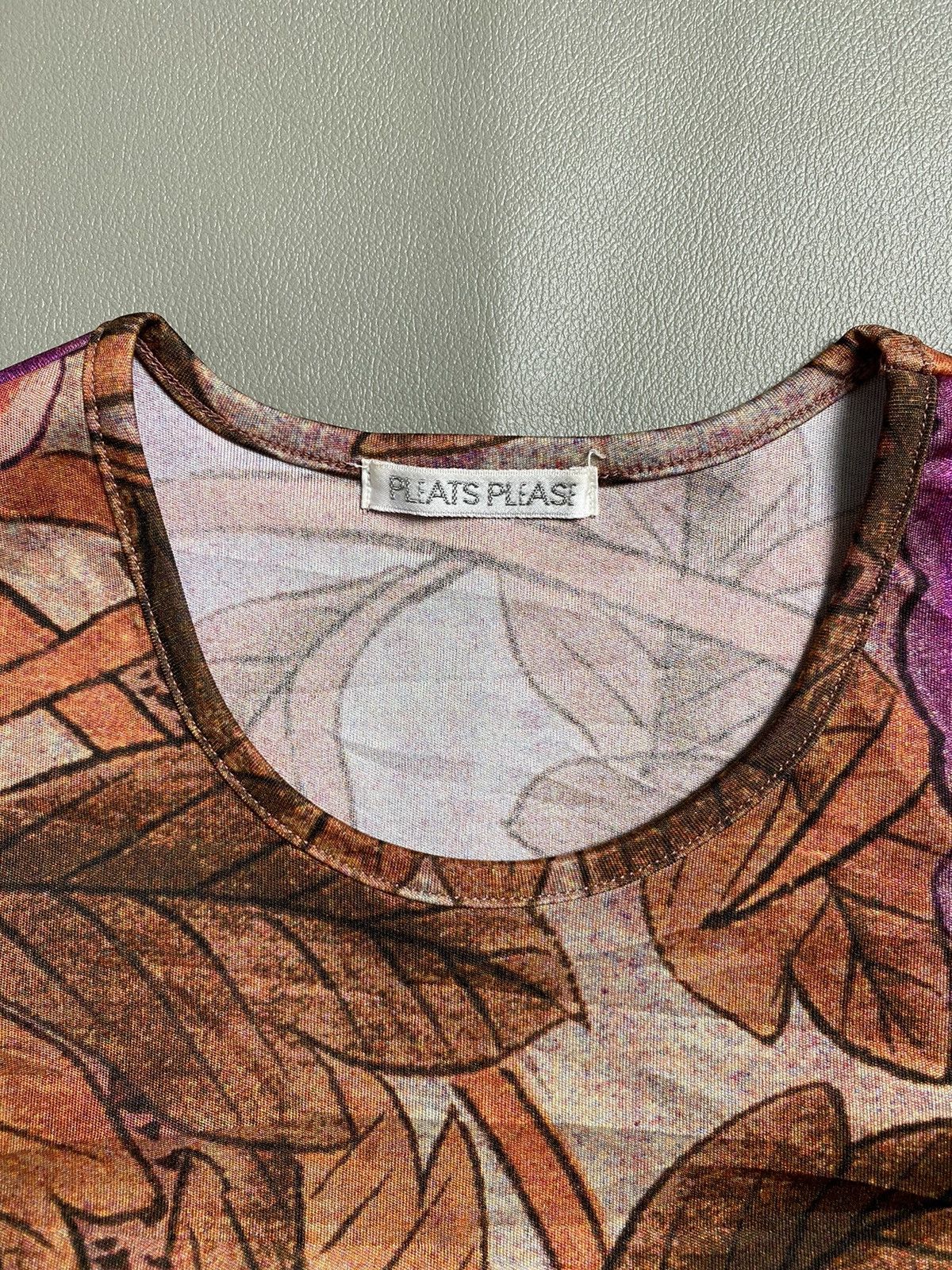 Issey Miyake × Pleats Please Issey Miyake Pleats Please Issey Miyake Floral Printed Tshirt Size M / US 6-8 / IT 42-44 - 5 Thumbnail