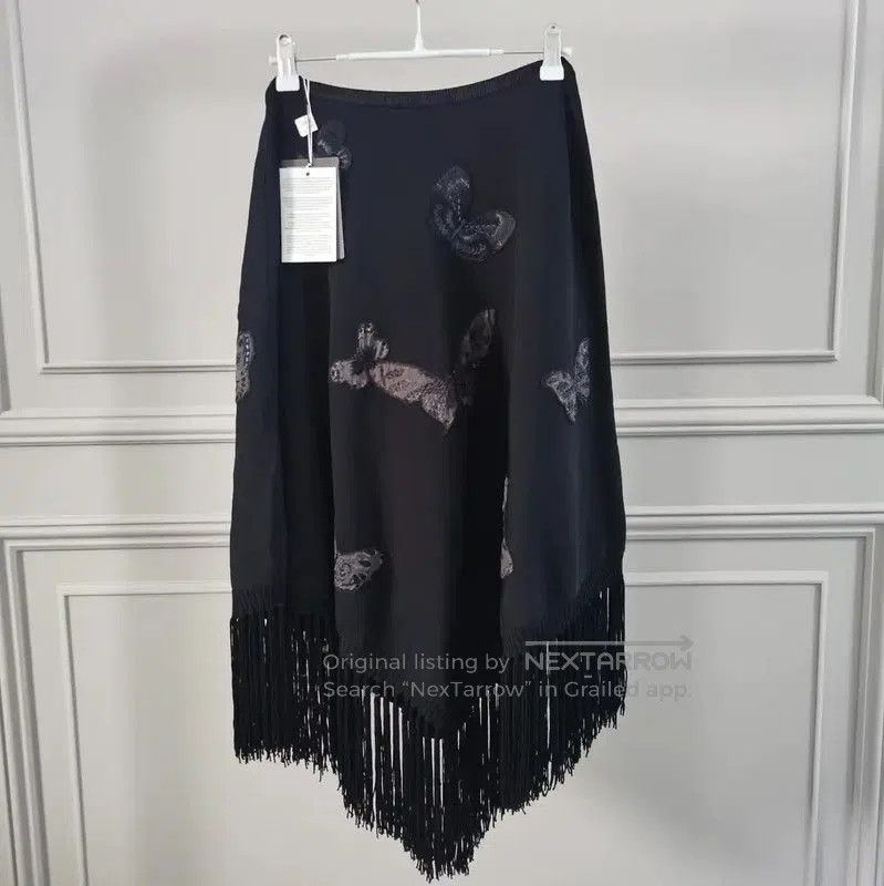 Valentino Valentino Irregular Black Skirt for Women . Size 23" - 2 Thumbnail
