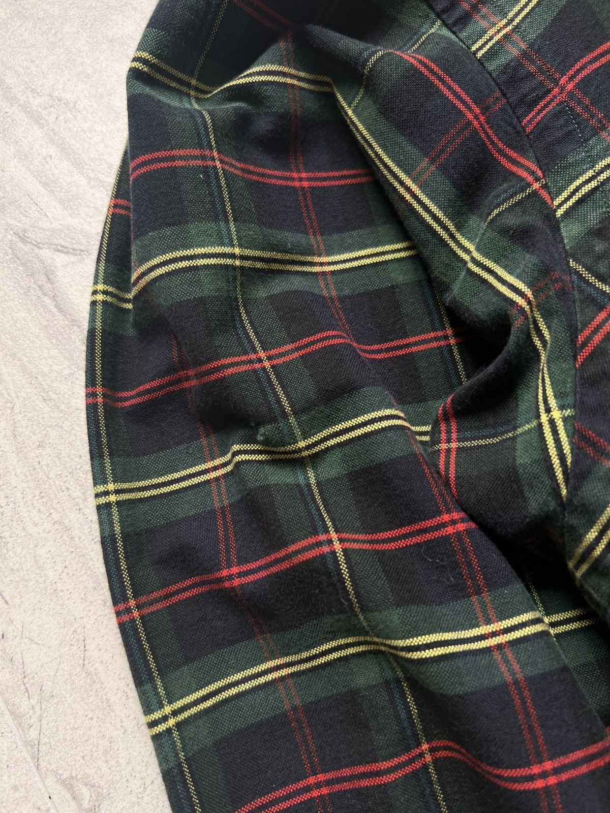 Polo Ralph Lauren Vintage Polo Ralph Lauren Green Plaid Button Up Dress Shirt Size US XL / EU 56 / 4 - 3 Thumbnail