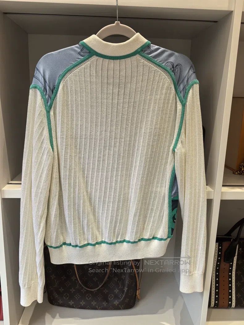 Hermes Hermes Knit and Silk Patchwork Size XS / US 0-2 / IT 36-38 - 2 Thumbnail