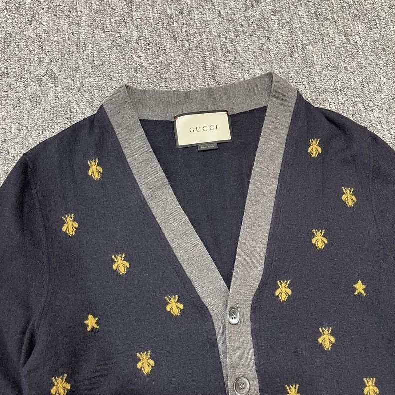 Gucci Gucci Knitted cardigan little bee sweater 2501-Nextarrow Size US M / EU 48-50 / 2 - 5 Thumbnail