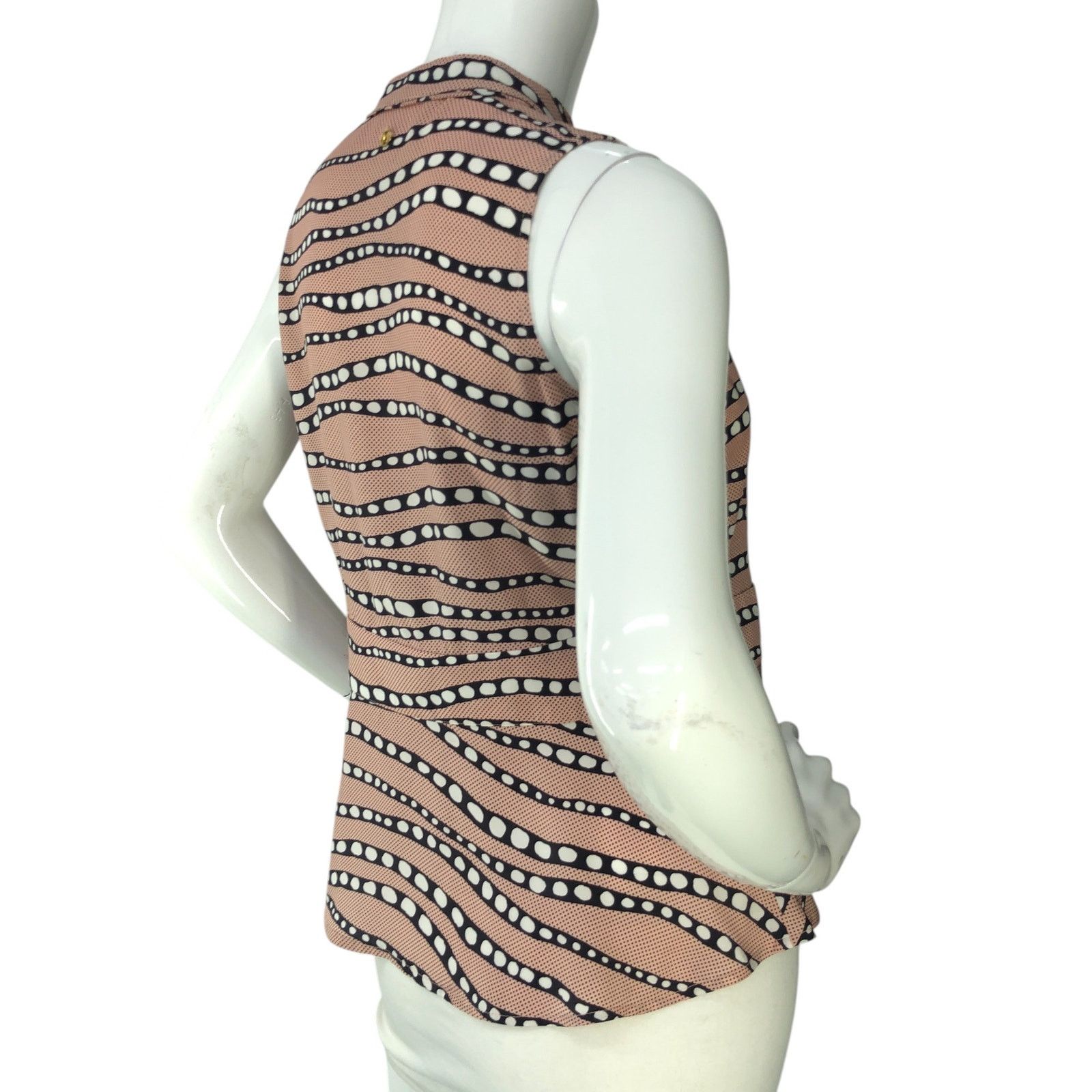 Marie Oliver Marie Oliver Size S Top Sleeveless Tassled Peplum Silk Pink Size S / US 4 / IT 40 - 8 Thumbnail