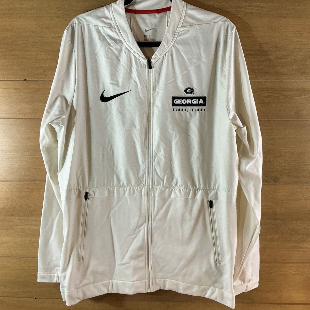 Nike Nike cream Ga Bulldogs Men’s L Team Issue Full Zip Jacket Size US L / EU 52-54 / 3 - 1 Thumbnail