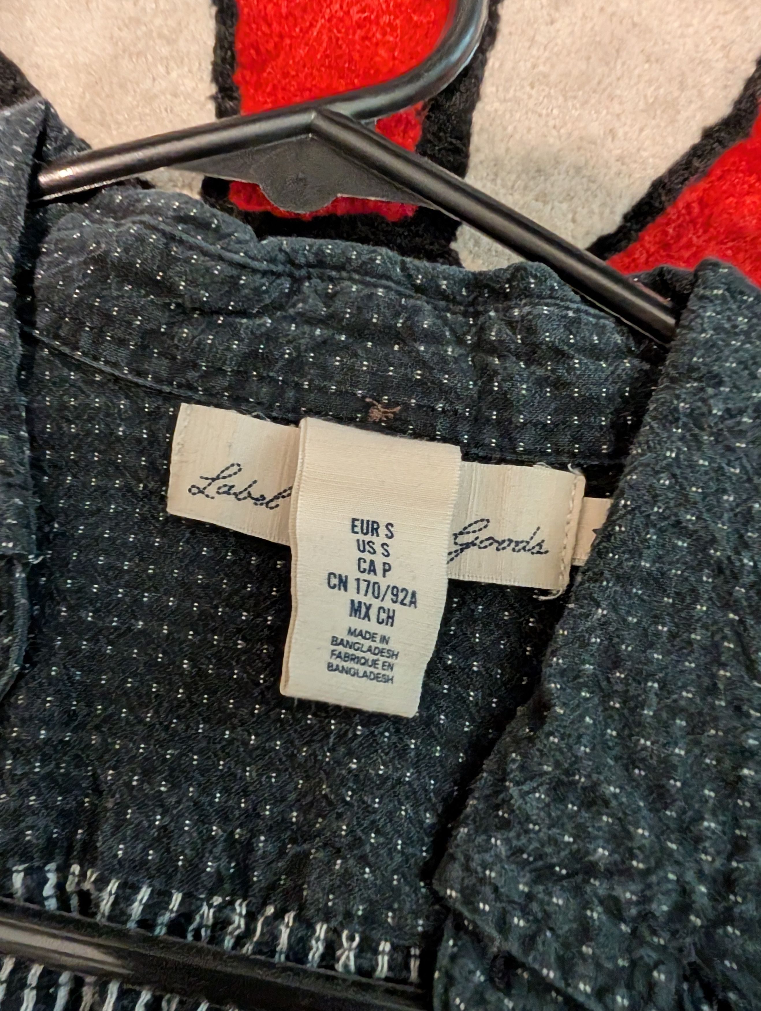 H&M Black Dotted Shirt Size US S / EU 44-46 / 1 - 3 Thumbnail