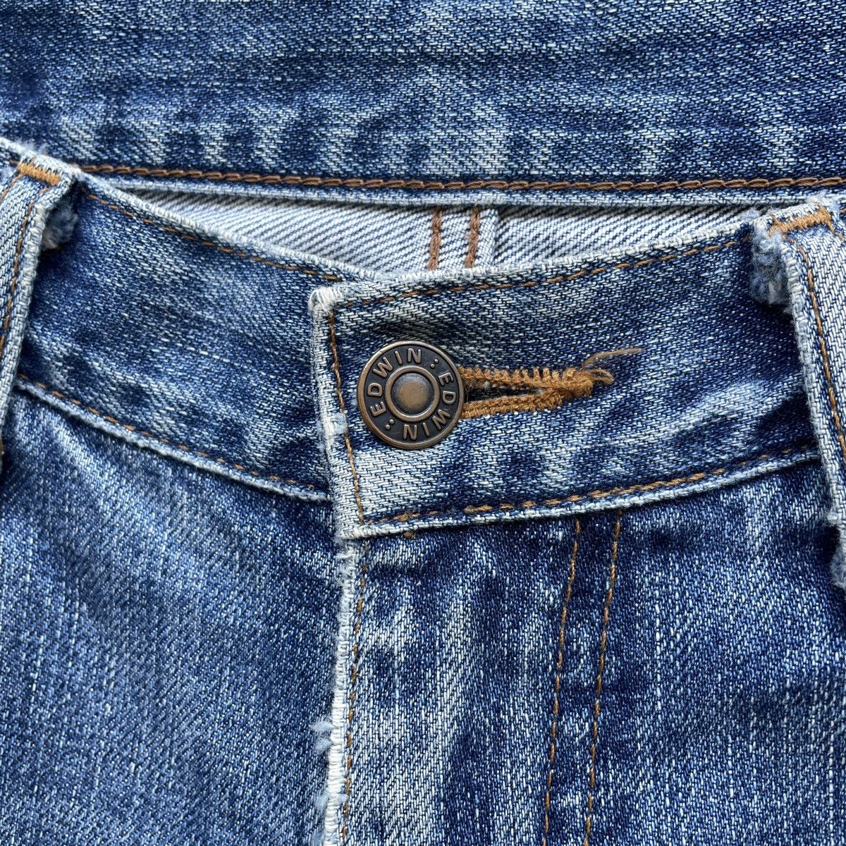 Edwin Vintage Edwin 503 MudWash Distressed Jeans Faded Pants W30 Size US 30 / EU 46 - 6 Thumbnail