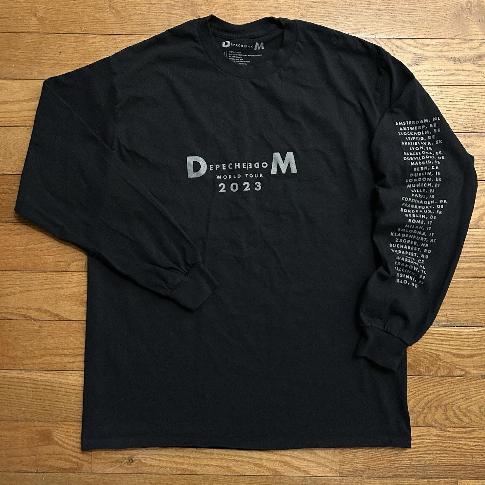 Depeche Mode 2023 World Tour Long Sleeve Band Tee Shirt