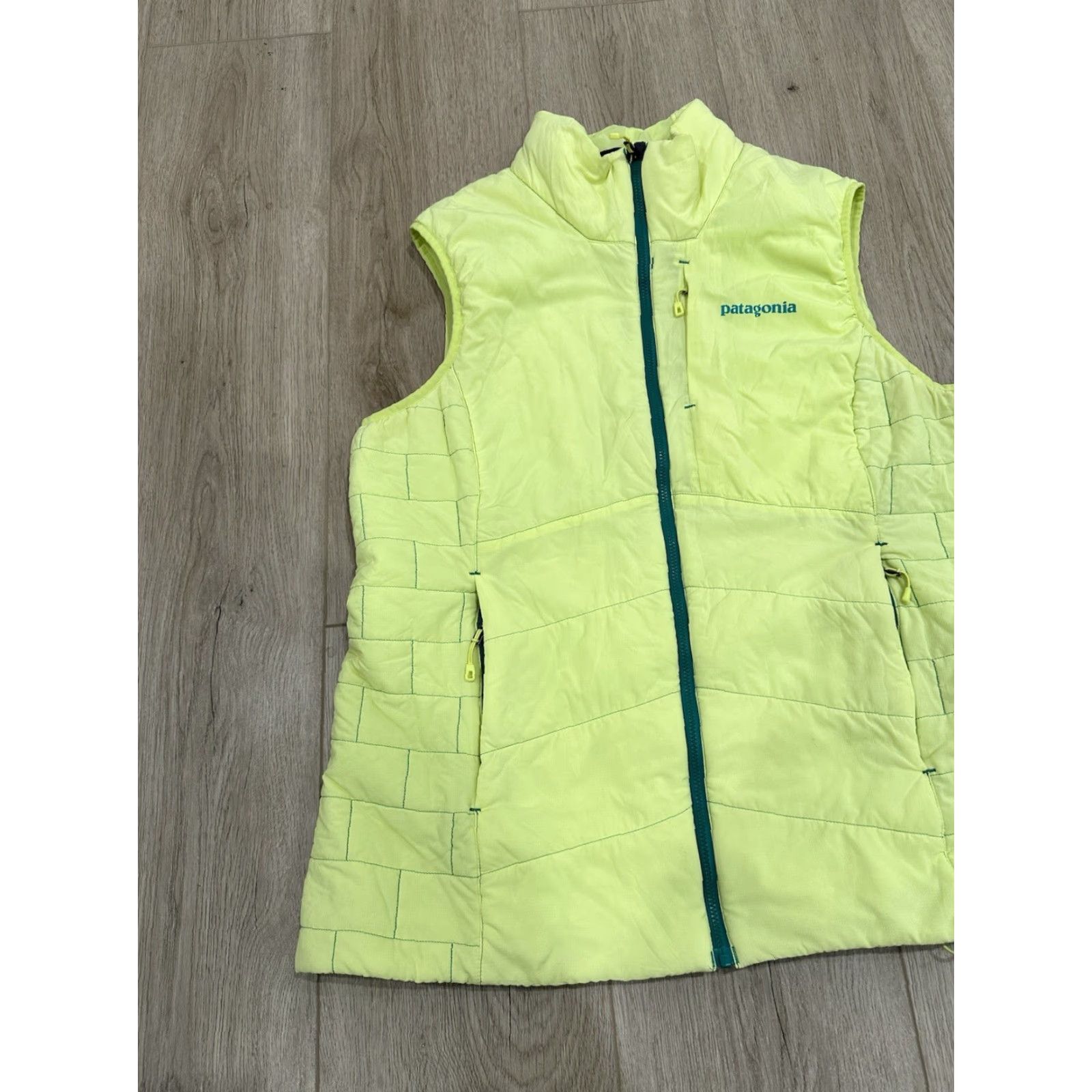 Patagonia PATAGONIA Vest Womens XL Yellow Nano-Air Light Hybrid All Seasons Full Zip Bodywarmer Breathable Insulated Logo 84275 Size XL / US 12-14 / IT 48-50 - 3 Thumbnail