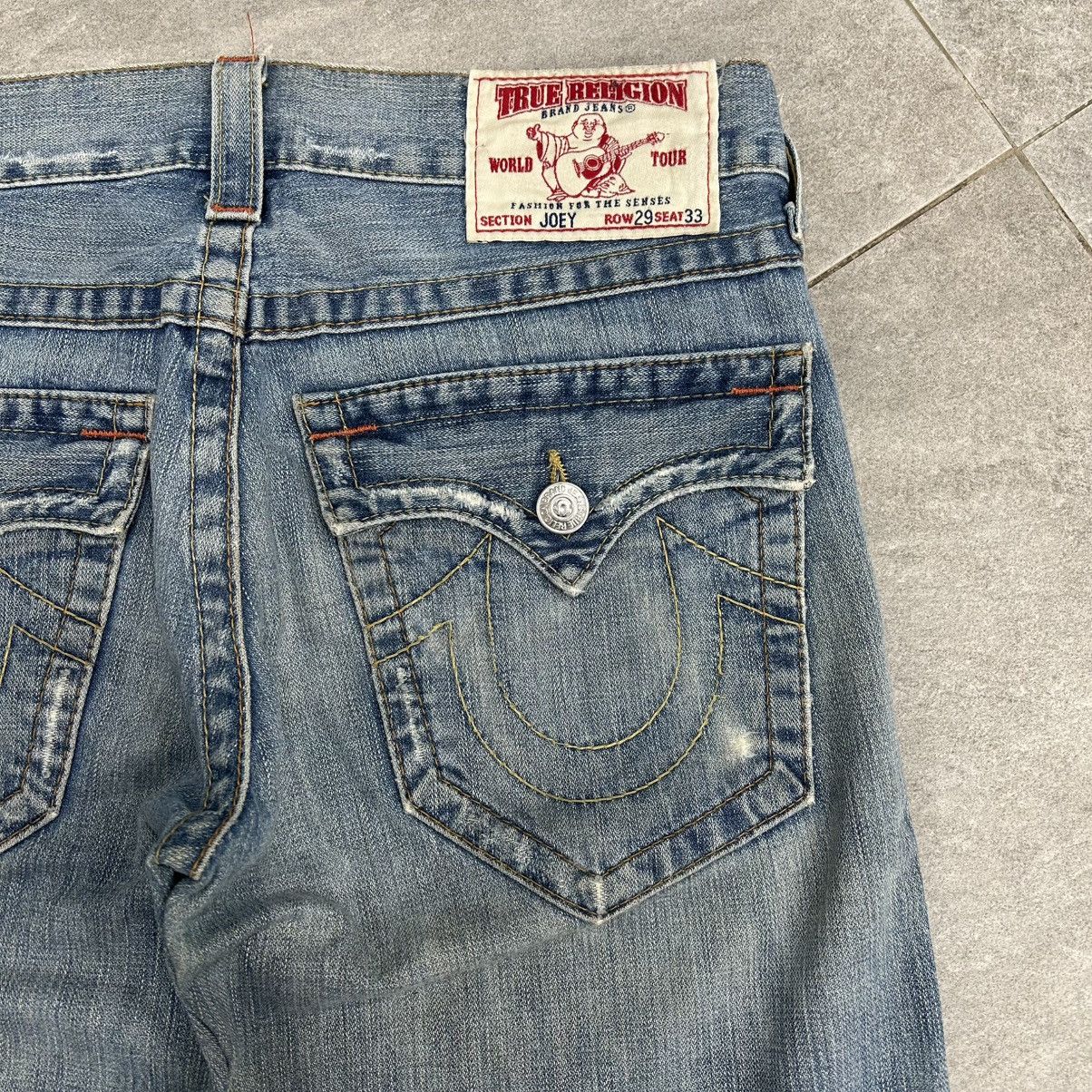 True Religion Vintage 90s True Religion Joey Flared Denim Size US 33 - 15 Thumbnail