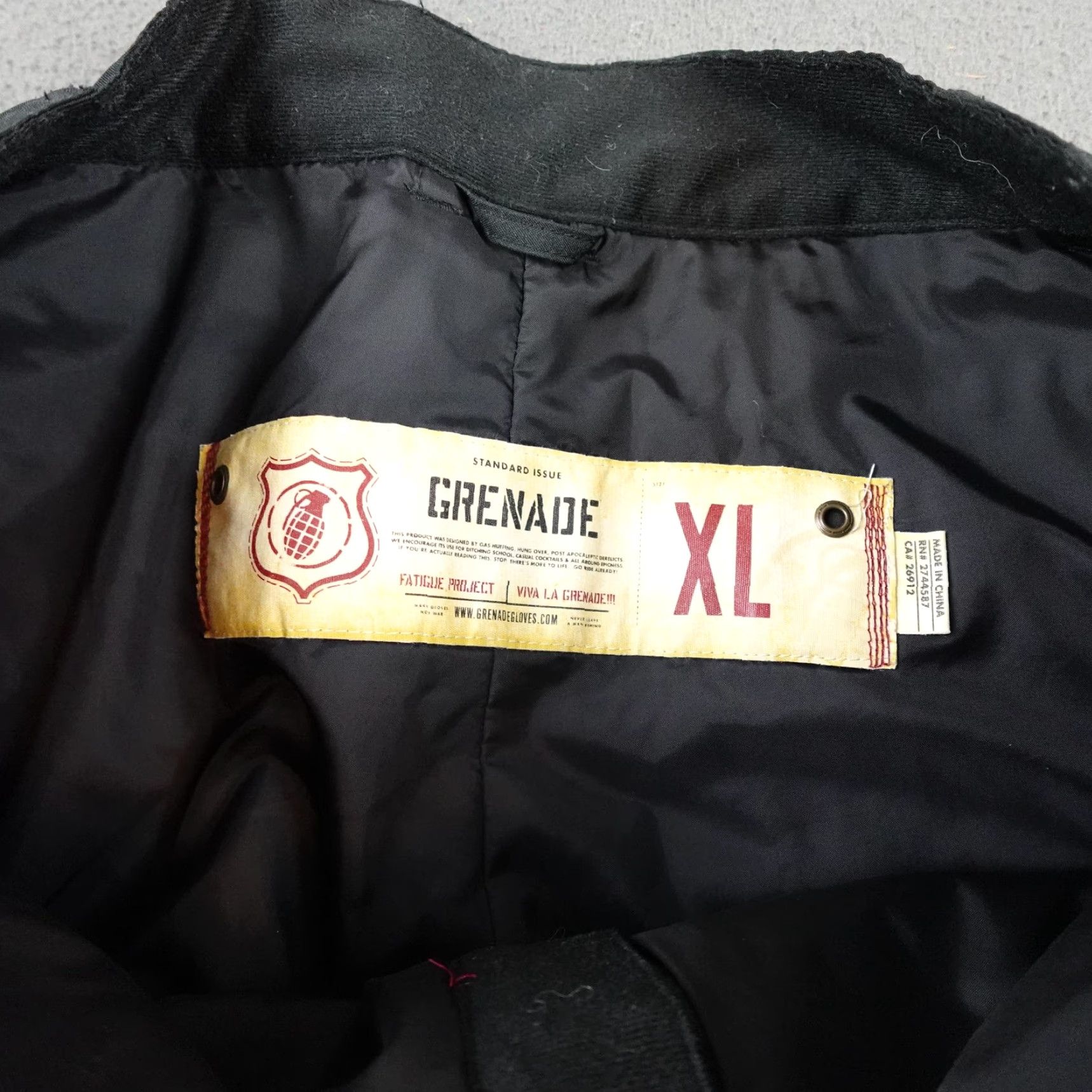 Vintage Grenade Snow Pants Mens XL Black Ski Snowboard Cargo Lined Water Resistant Pants Size US 36 / EU 52 - 5 Thumbnail