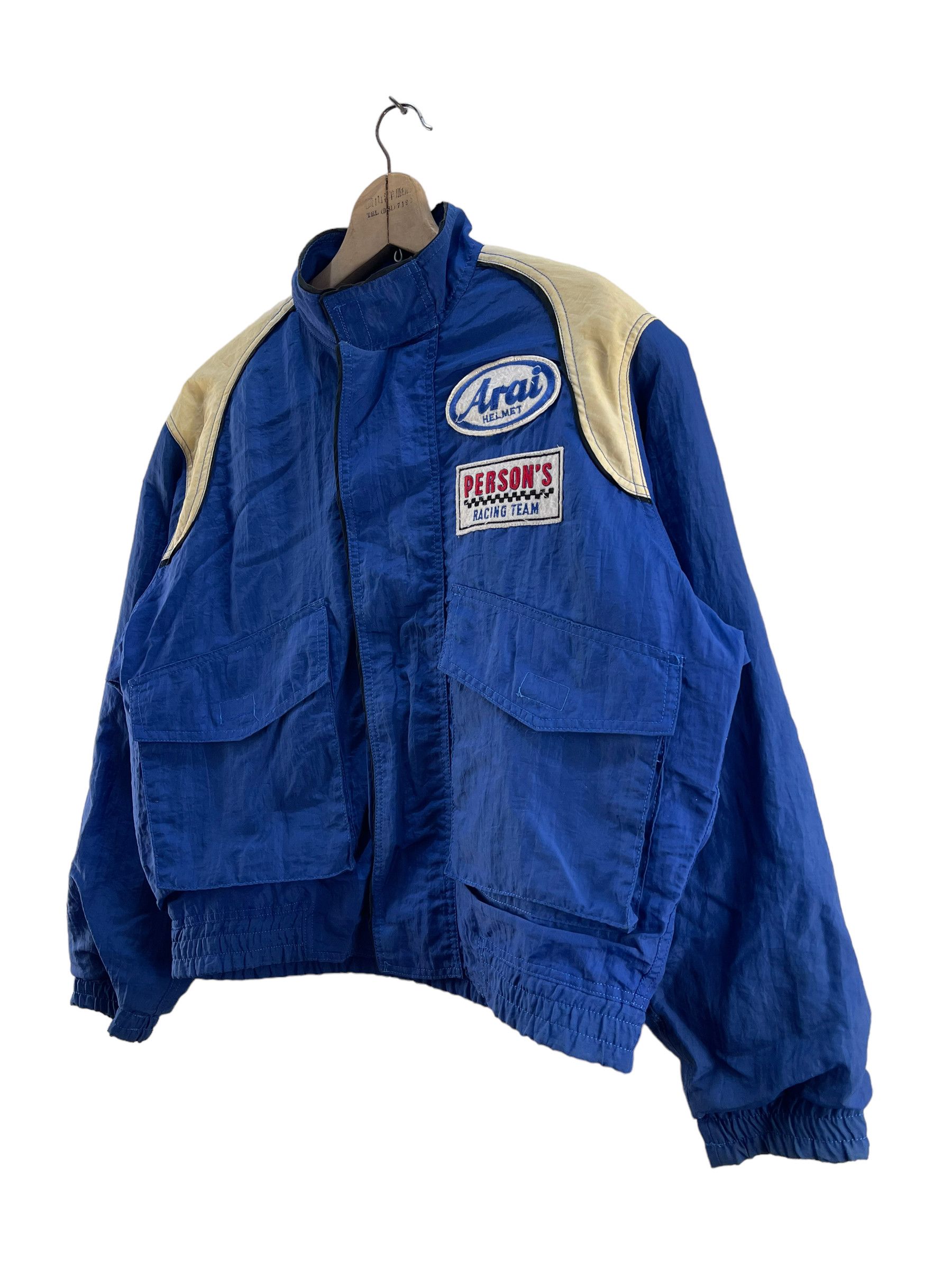 Japanese Brand Vintage Japan Persons Racing Team Bomber Jacket Size US L / EU 52-54 / 3 - 10 Thumbnail