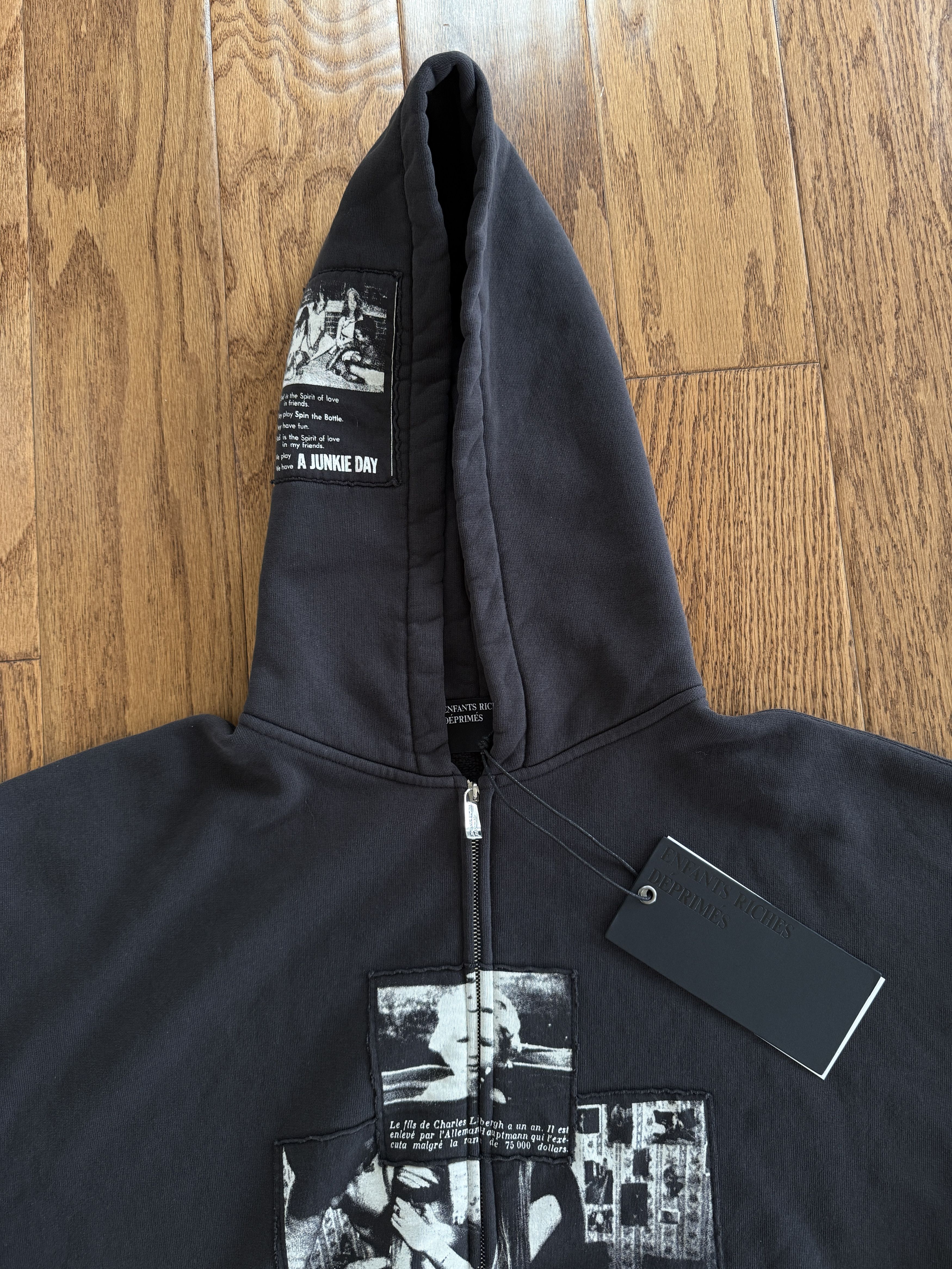 Enfants Riches Deprimes × Maxfield Los Angeles ERD x Maxfield Assemblage 4.5 Year War Zip Up Hoodie Size US XL / EU 56 / 4 - 6 Thumbnail