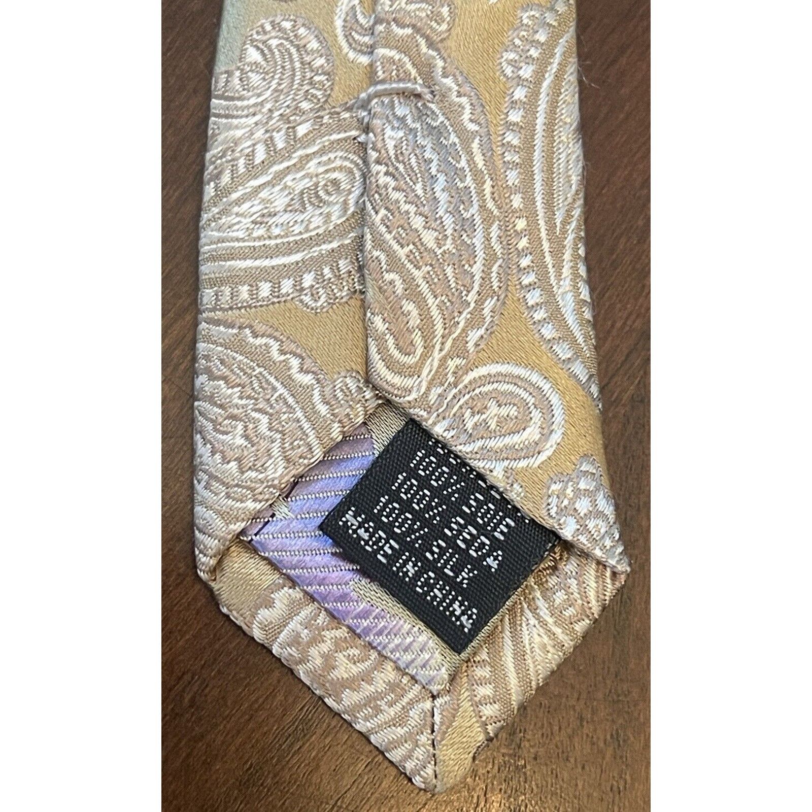 Other Valerio Garati Gold Hand Made 100% Silk Made In China Size ONE SIZE - 7 Thumbnail