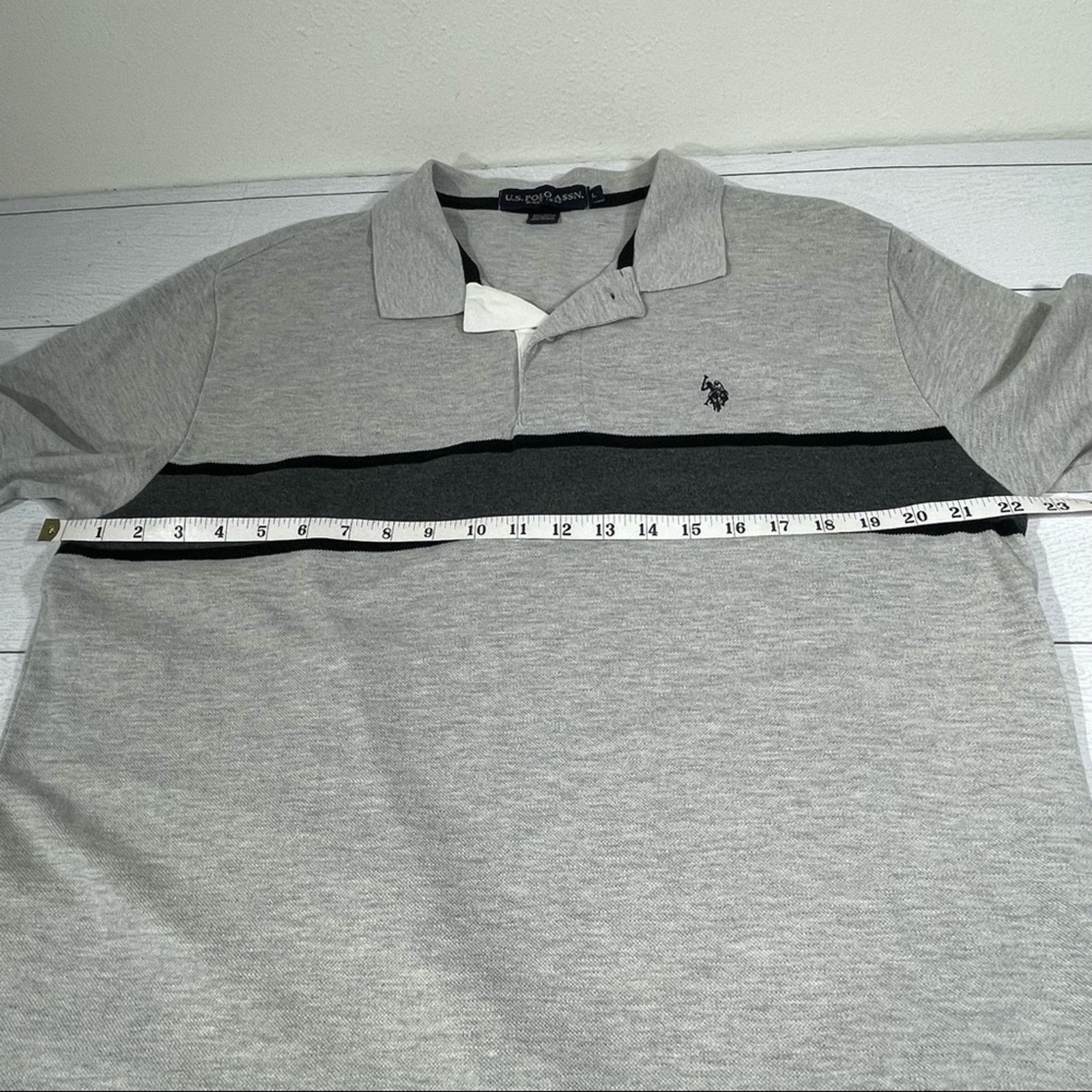 U.S. Polo Assn. U.S. POLO ASSN. Gray Polo Size Large Size US L / EU 52-54 / 3 - 6 Thumbnail