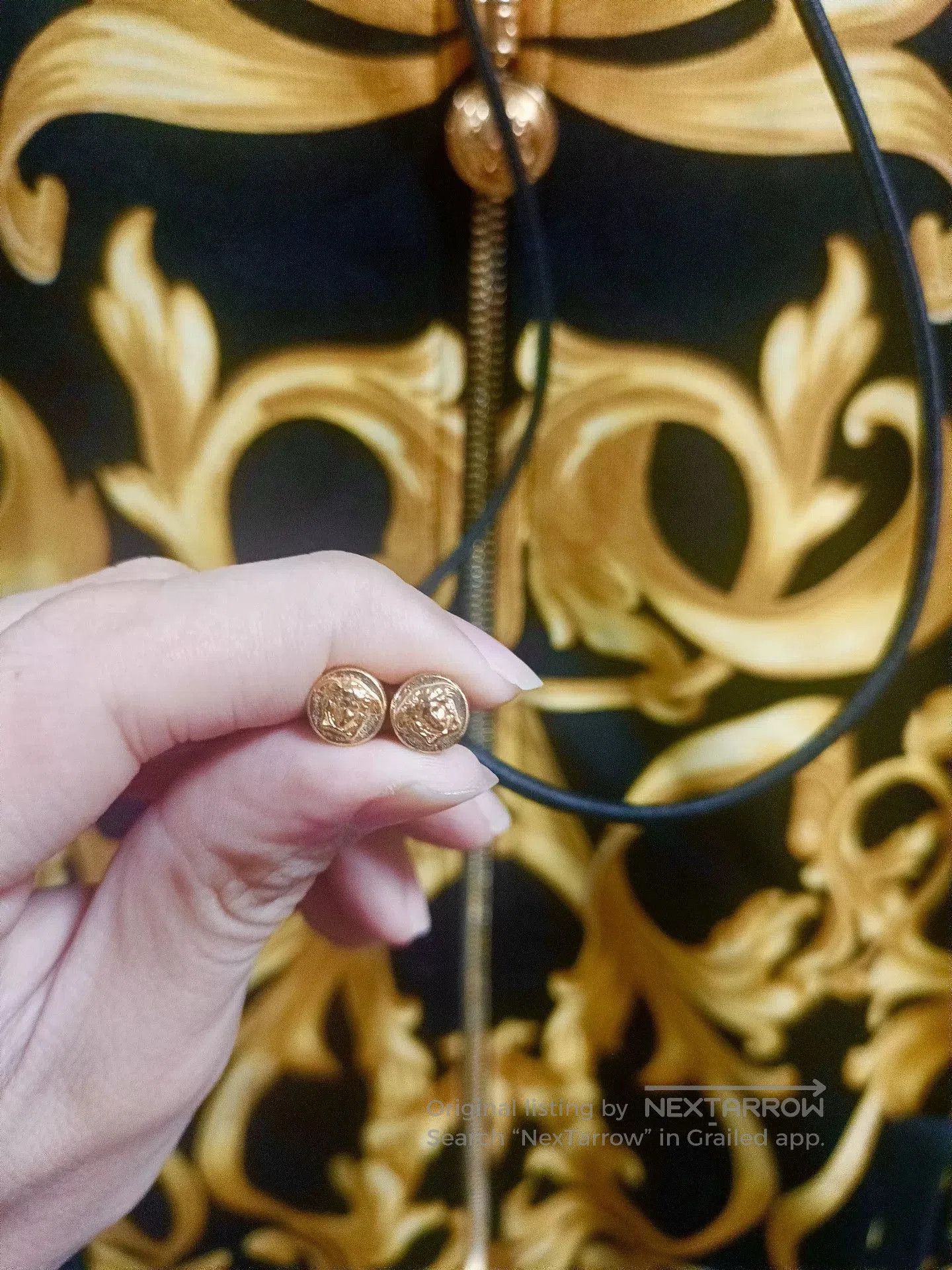 Versace Versace Baroque Black Gold Jacket. Size US S / EU 44-46 / 1 - 4 Thumbnail