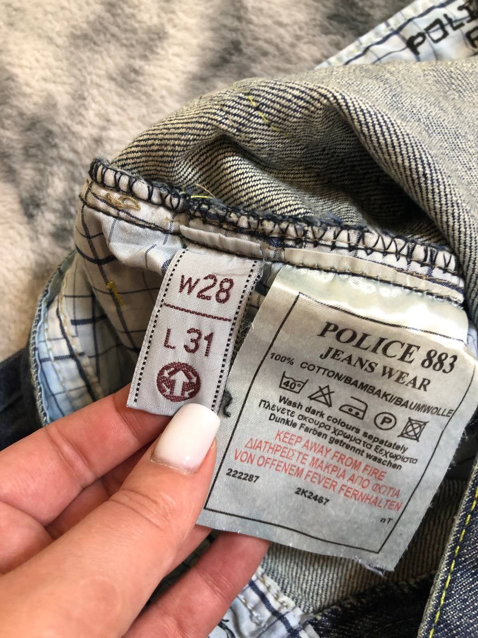 Vintage Police Raw Men’s Straight Fit Denim Jeans Everyday Wear Size US 28 / EU 44 - 6 Thumbnail