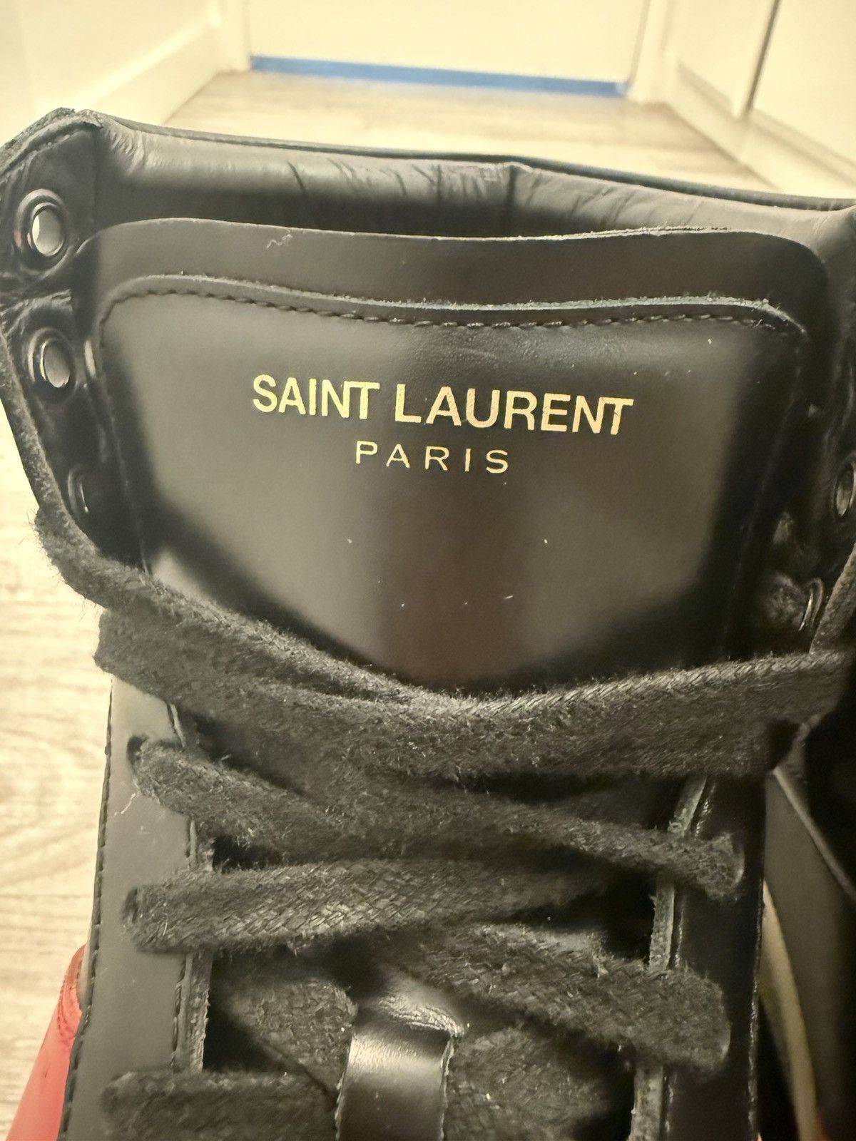 Saint Laurent Paris Saint Laurent Pairs SL/10H Black/Red Size EU 41 Size US 8 / EU 41 - 10 Thumbnail