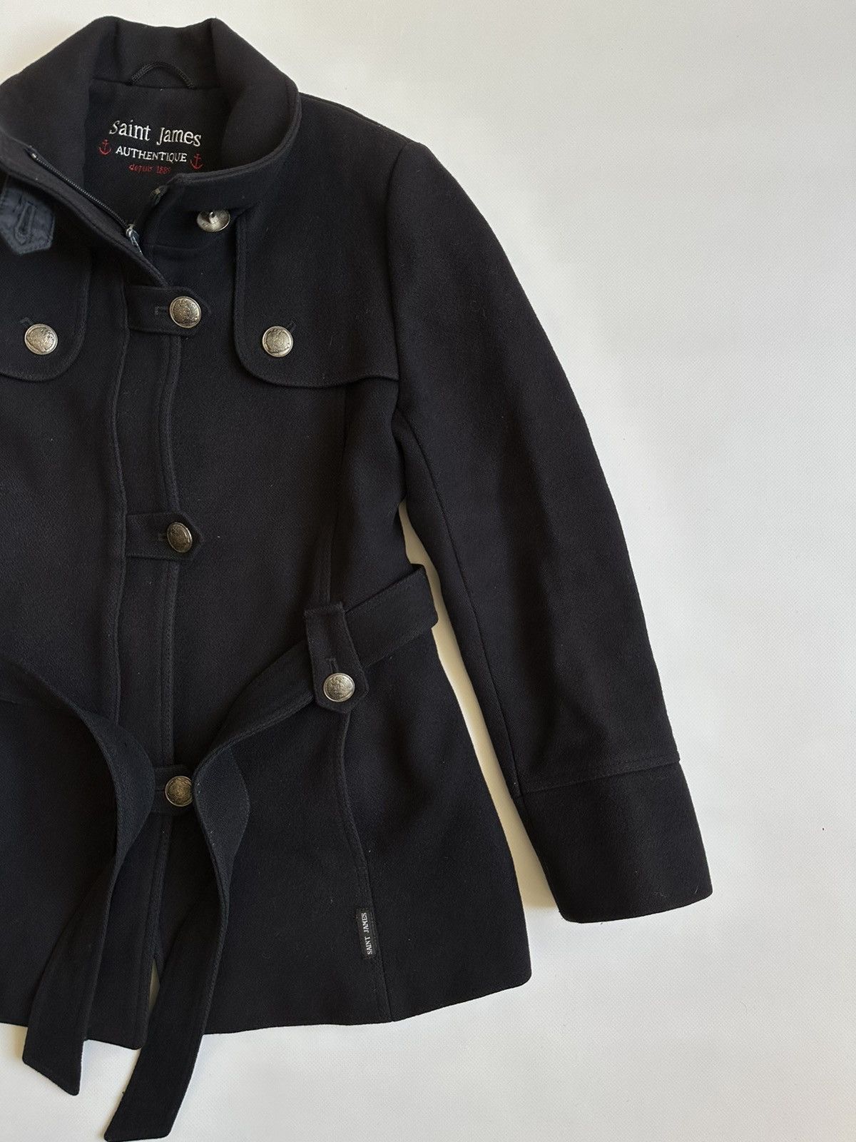 Gloverall × Saint James × Vintage Saint James Authentique Wool Women Blazer Coat Jacket Size 8 Size M / US 6-8 / IT 42-44 - 4 Thumbnail