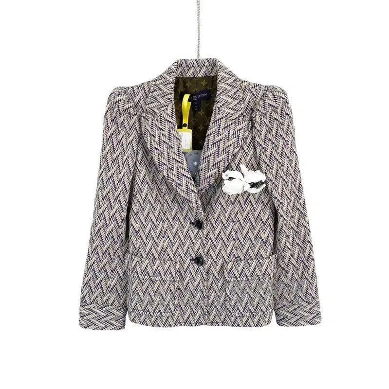 Louis Vuitton Louis Vuitton Multicolor Silk Women's Jacket . Size XXS / US 00 / IT 34 - 1 Thumbnail
