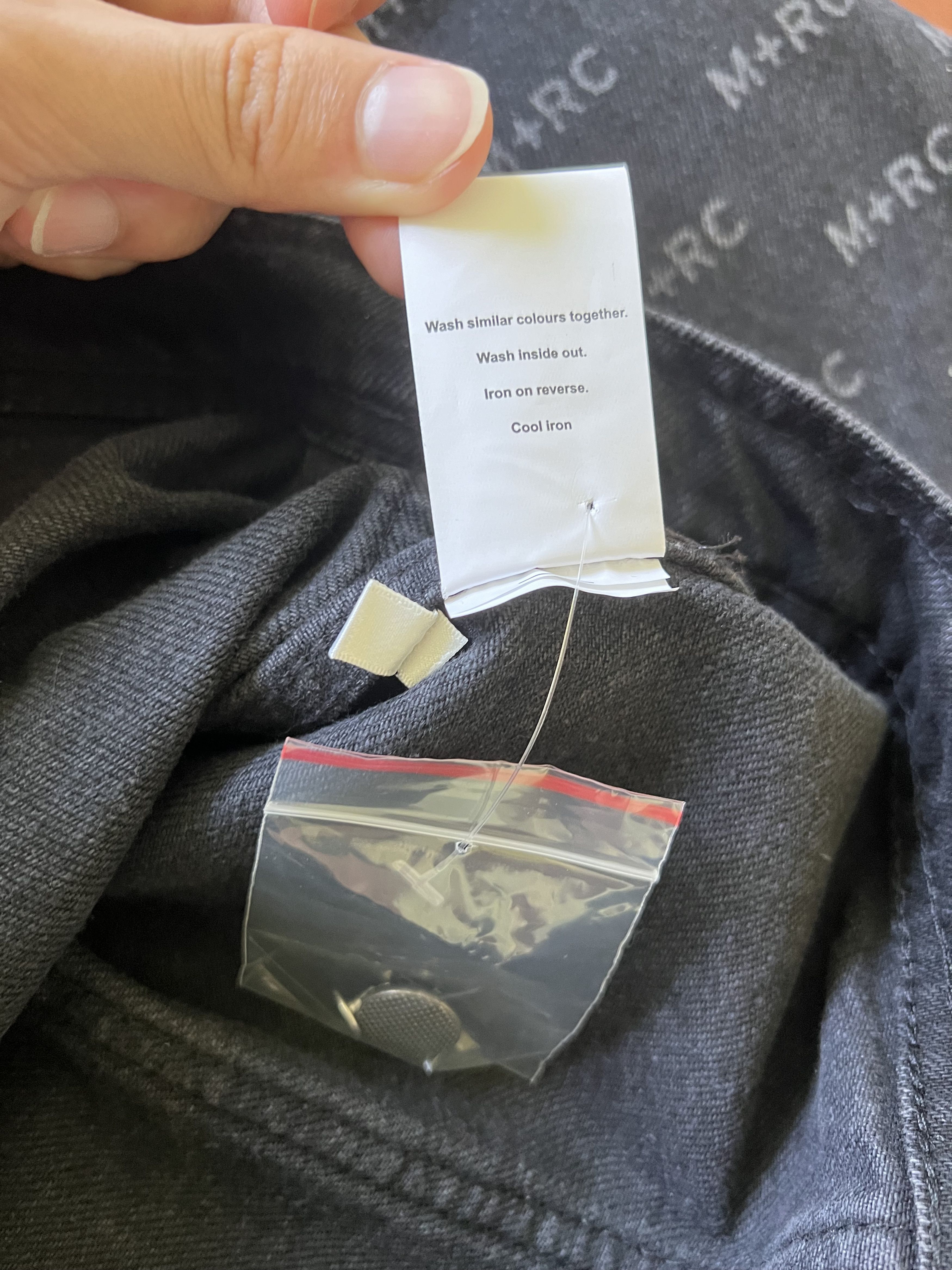 M+Rc Noir 💚 SS19 M+RC Noir Logo Denim Black Jacket Medium NEW Size US M / EU 48-50 / 2 - 11 Thumbnail