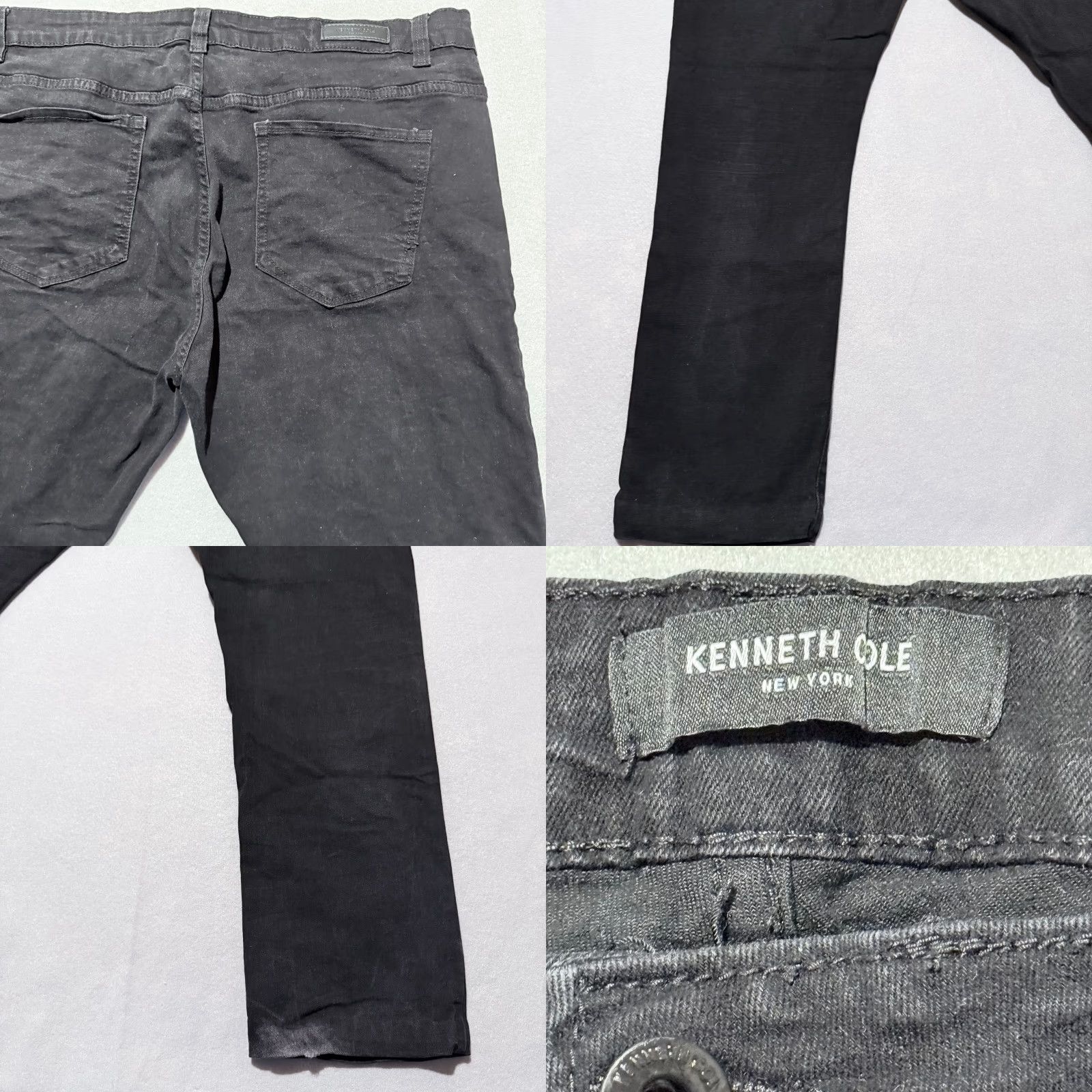 Denime VINTAGE Kenneth Cole Today Is Your Day Skinny Jeans Black Denim Slim Fit 40X32 Men Jeans Black 40 Mens Size US 40 / EU 56 - 8 Thumbnail
