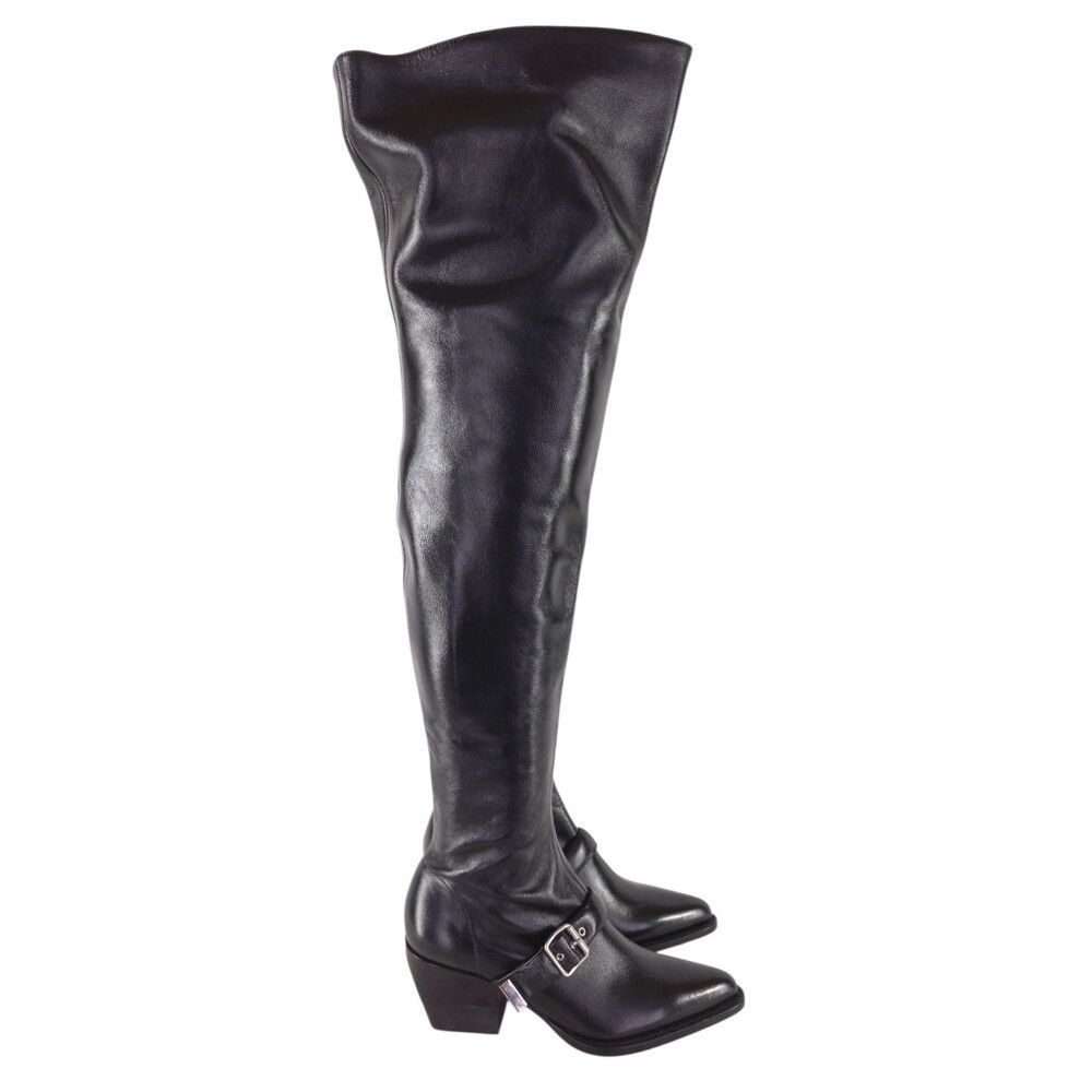 Chloe Chloe Over the Knee Harness Boots US 9.5 EU 39.5 Womens Bla Size US 9.5 / IT 39.5 - 5 Thumbnail