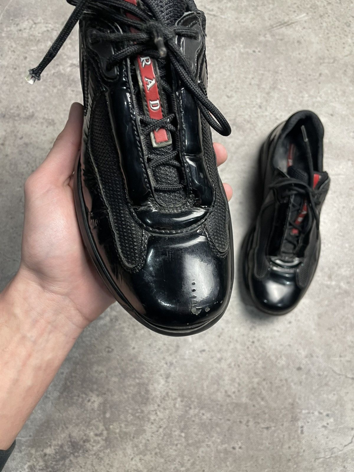 Prada Vintage Prada Americas Cup Rare Black sneakers shoes EU37 Size US 7 / IT 37 - 5 Thumbnail