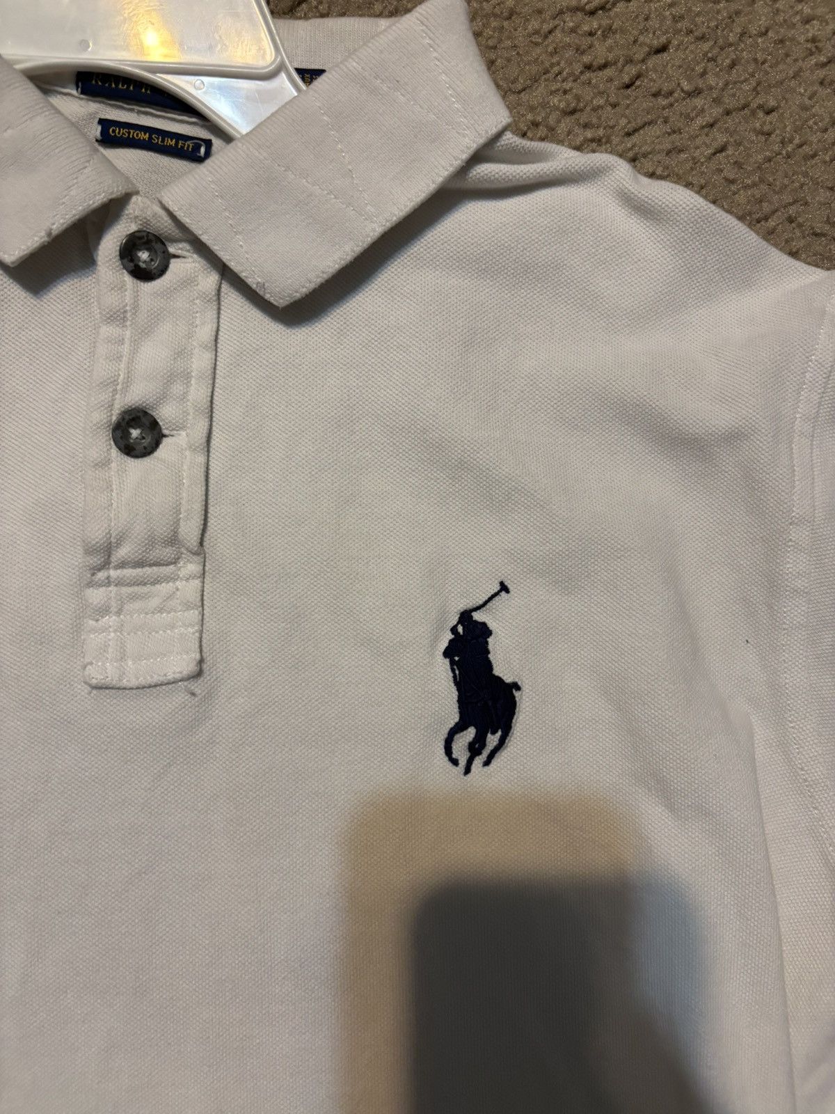 Polo Ralph Lauren White Polo RL short sleeve Size US L / EU 52-54 / 3 - 3 Thumbnail