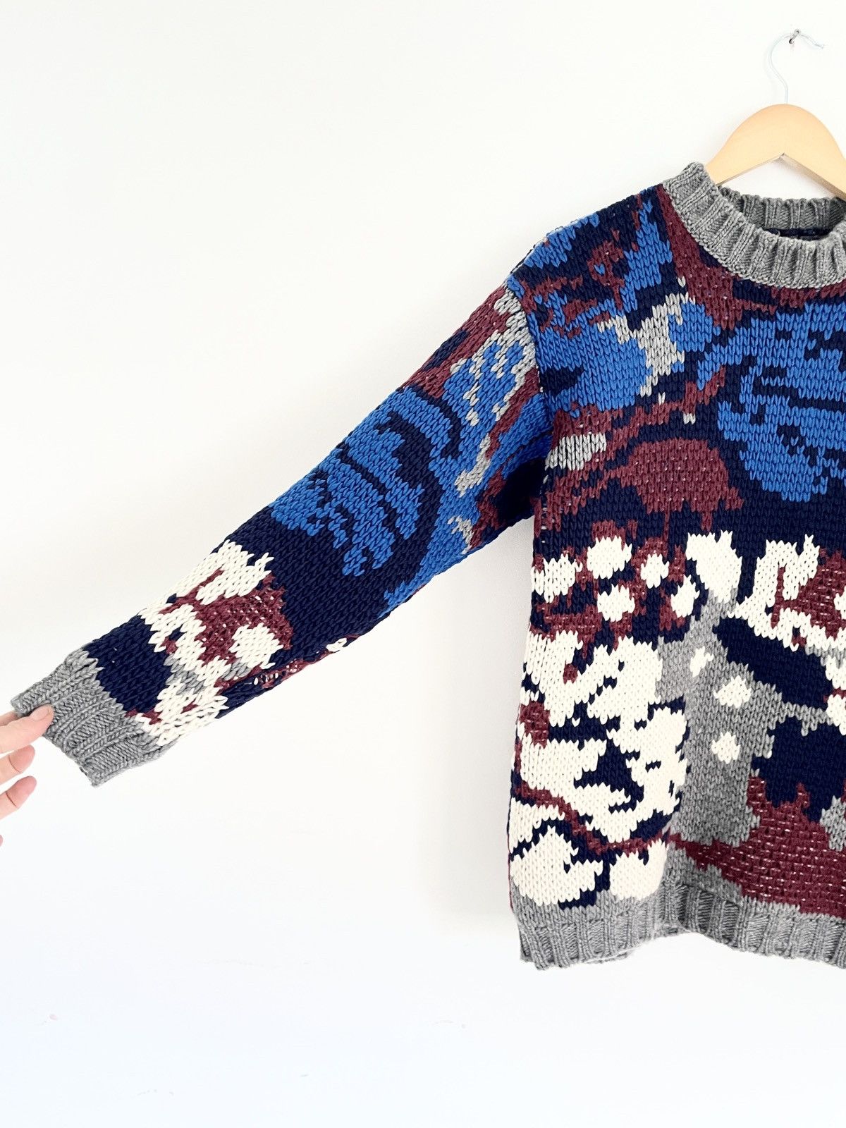 Joseph Joseph Chunky Merino Wool Floral Knit RRP €615 Size XS / US 0-2 / IT 36-38 - 7 Thumbnail