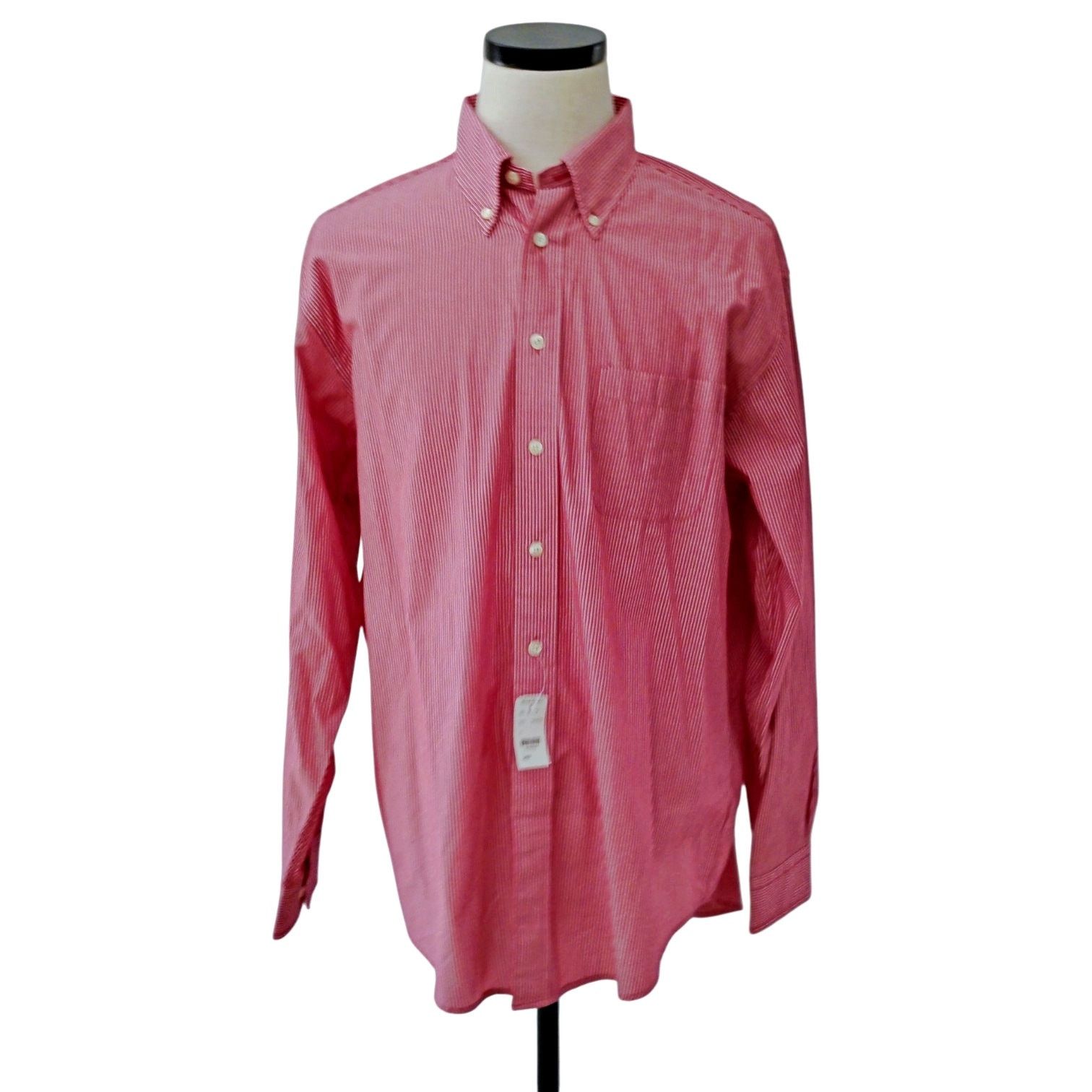 Brooks Brothers Brooks Brothers Red Pinstripe L/S Button Down Shirt NWT Size US L / EU 52-54 / 3 - 2 Thumbnail