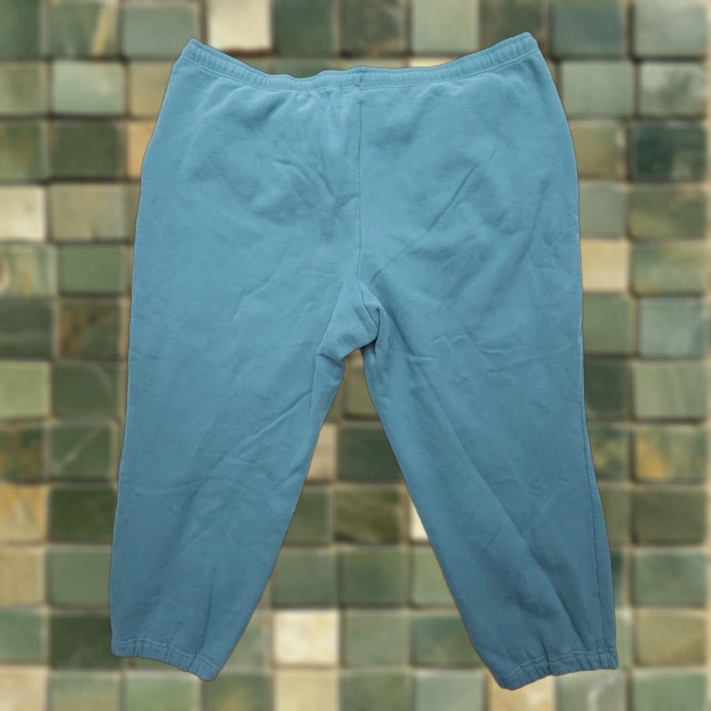 Lands' End Lands' End Fleece Sweatpants Joggers Plus Size 3X Green Soft Elastic Waist 26"ins Size 40" / US 18 - 1 Thumbnail