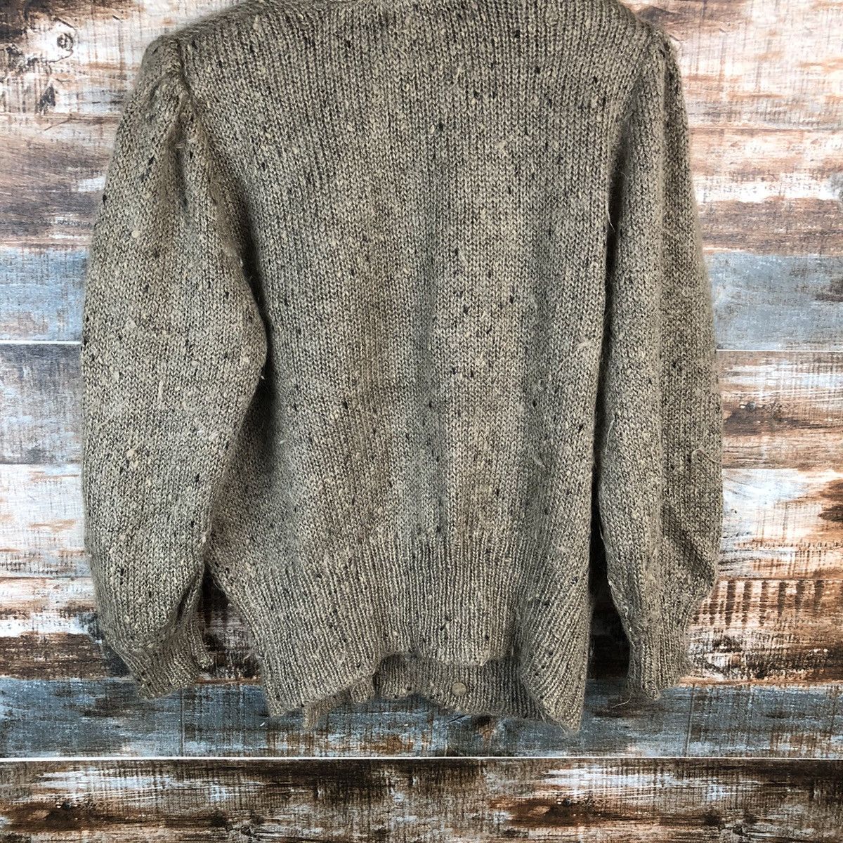 Homespun Knitwear × Japanese Brand Pinore Brown vintage mohair Cardigan Knitwear #A2251 Size M / US 6-8 / IT 42-44 - 14 Thumbnail