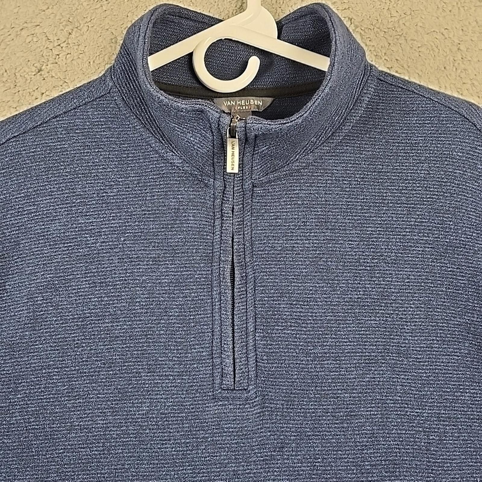 Van Heusen Van Heusen Mens Royal Sz L Navy Blue Never Pullover Size US L / EU 52-54 / 3 - 2 Thumbnail
