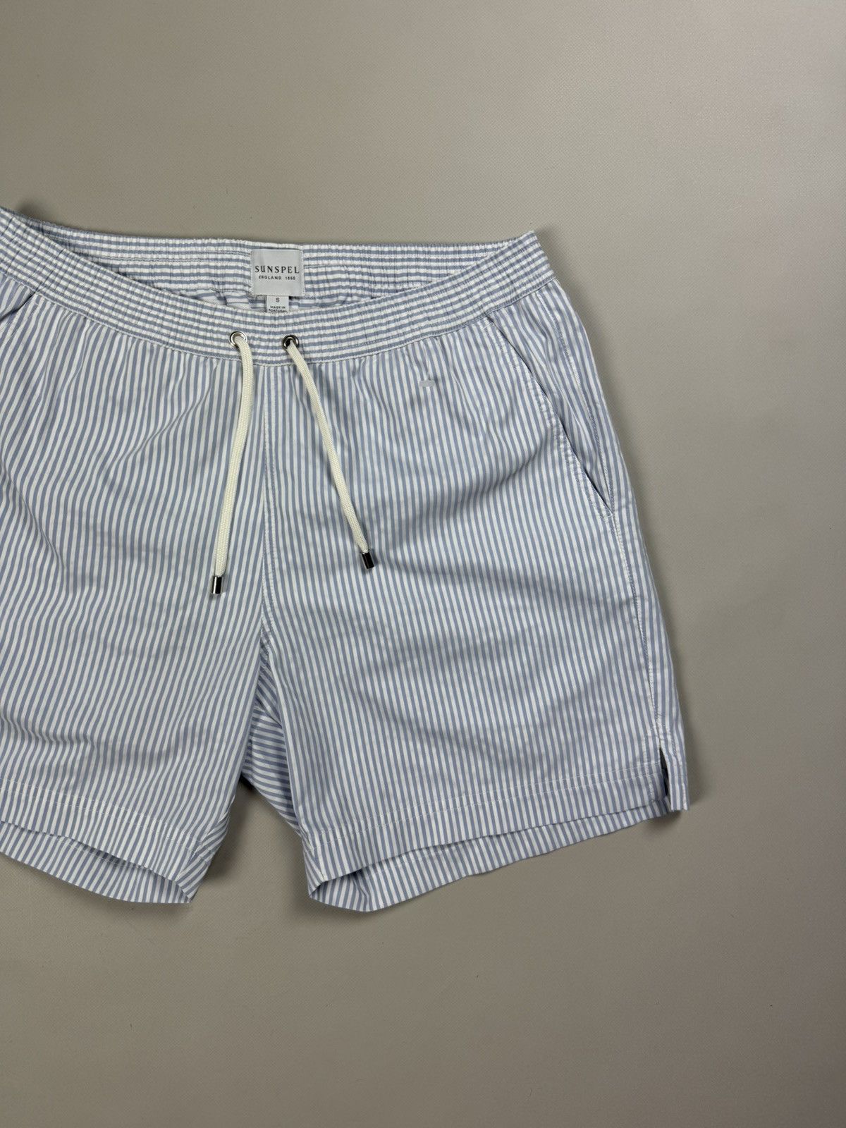 Sunspel Sunspel Men’s Striped Beach Swimming Shorts Size S Size US 30 / EU 46 - 3 Thumbnail