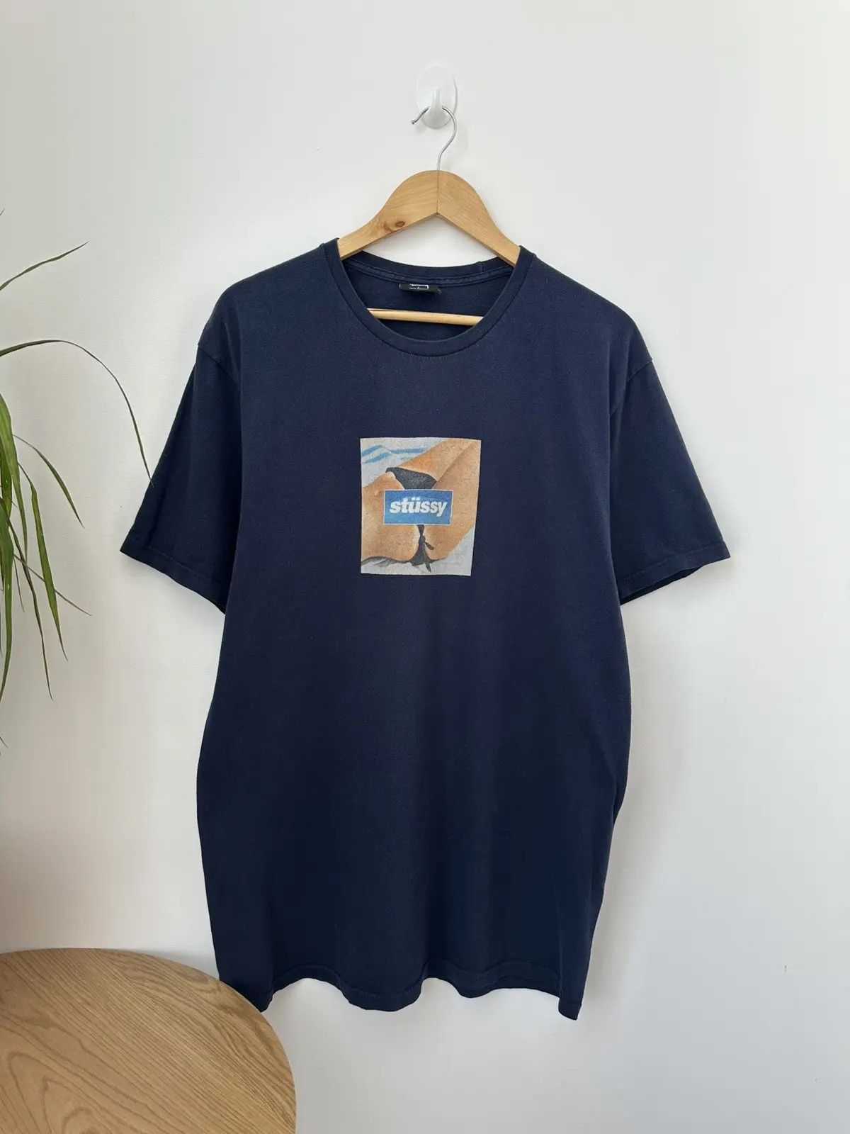 Stussy Vintage Stussy Blue Centr Logo Y2K T-Shirt Size US L / EU 52-54 / 3 - 7 Thumbnail