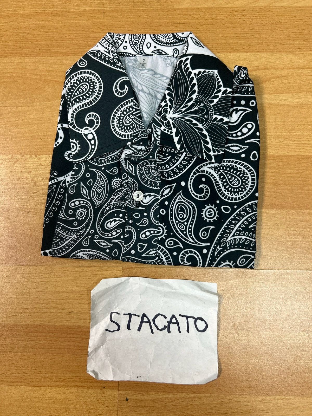 Gnarcotic × Rap Tees Gnarcotic Lil Gnar Paisley Bandana Button Up Black/White Size US S / EU 44-46 / 1 - 6 Thumbnail