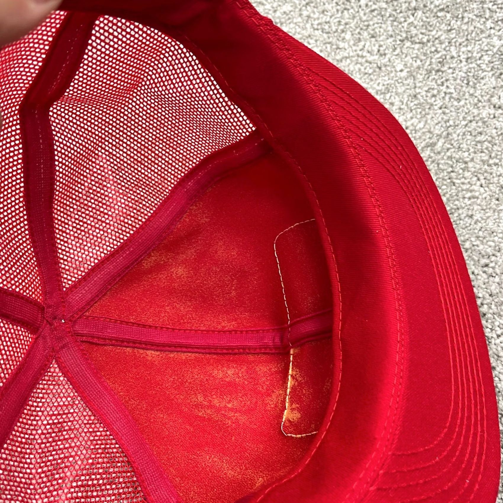 Vintage VINTAGE K Products Trucker Hat Cap Red Made In USA Patch Farm 80s Mine Snapback Mens Size ONE SIZE - 6 Thumbnail
