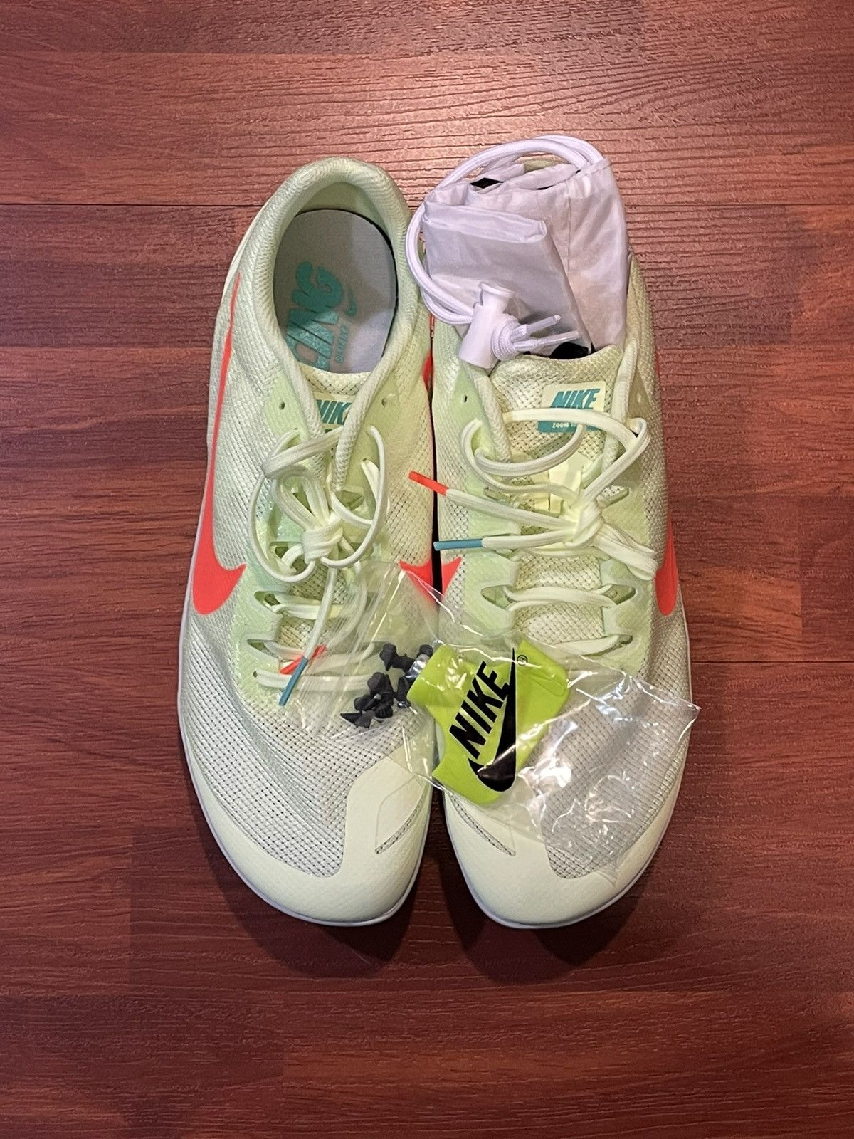 Nike Nike Zoom Rival D 10 Volt Turquoise Orange size mens 11.5 Size US 11.5 / EU 44-45 - 3 Thumbnail