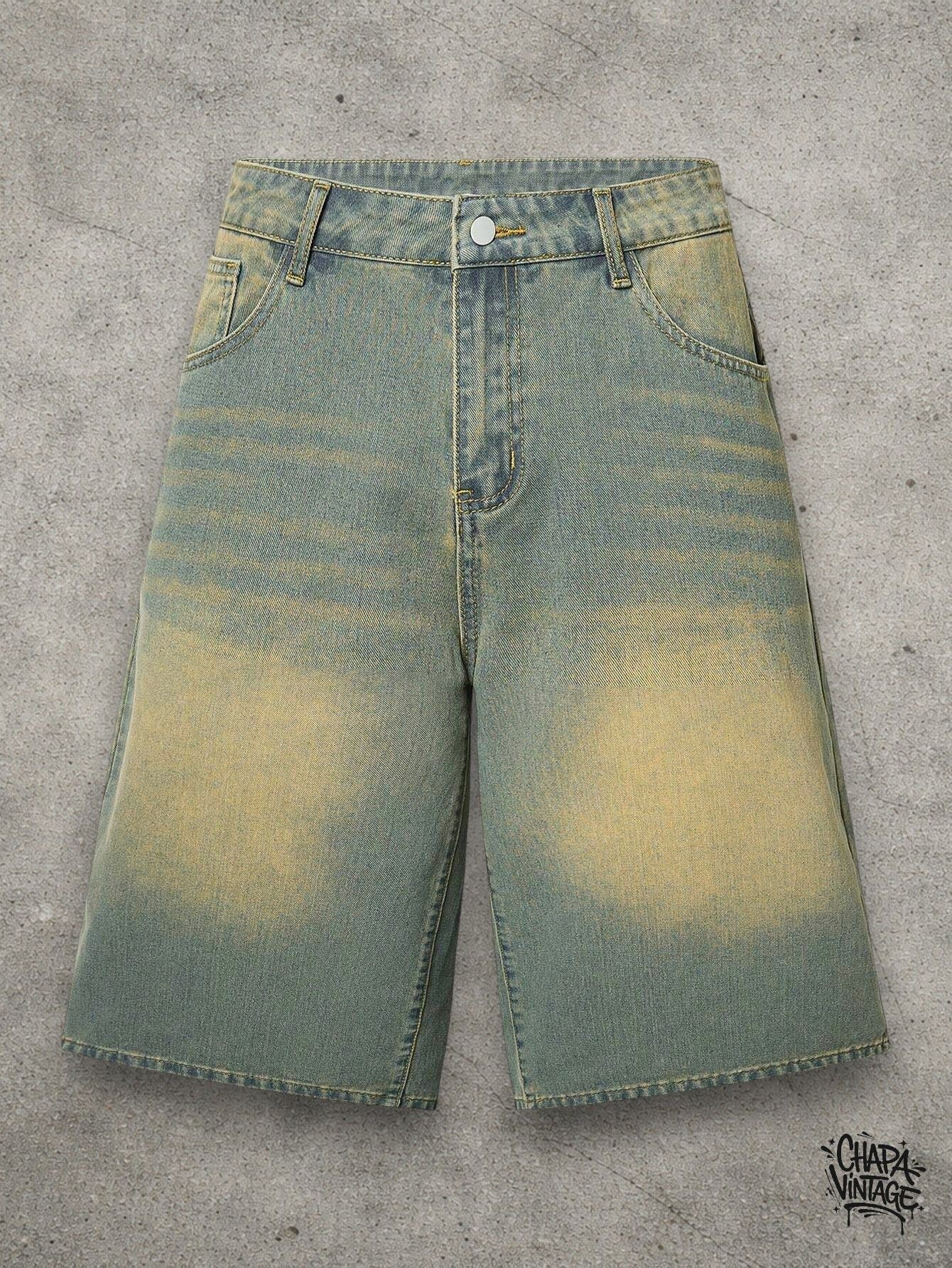 Vintage Washed denim shorts Size US 32 / EU 48 - 1 Thumbnail