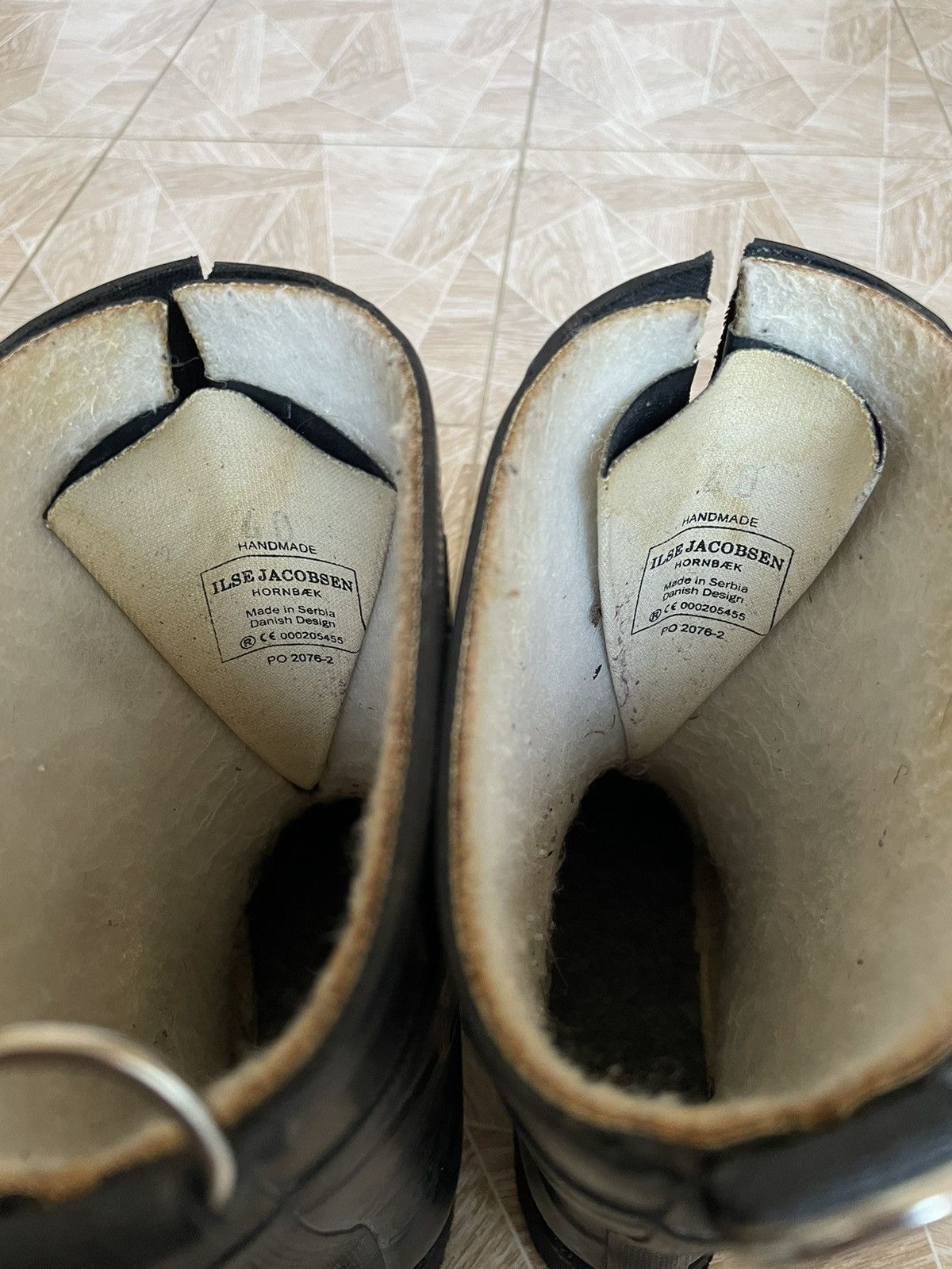 Handmade × Vintage Avant Garde Vintage Ilse Jacobsen HORNBÆK Long Rubber Boot Size US 8 / EU 41 - 9 Thumbnail