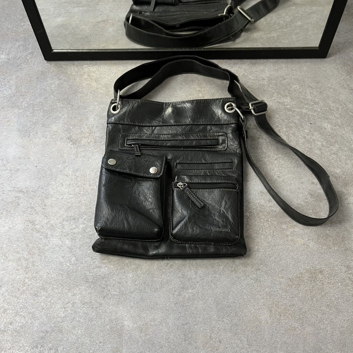 Pre-owned Avant Garde X Hysteric Glamour Crazy Vintage Kangol Messenger Leather Bag Y2k