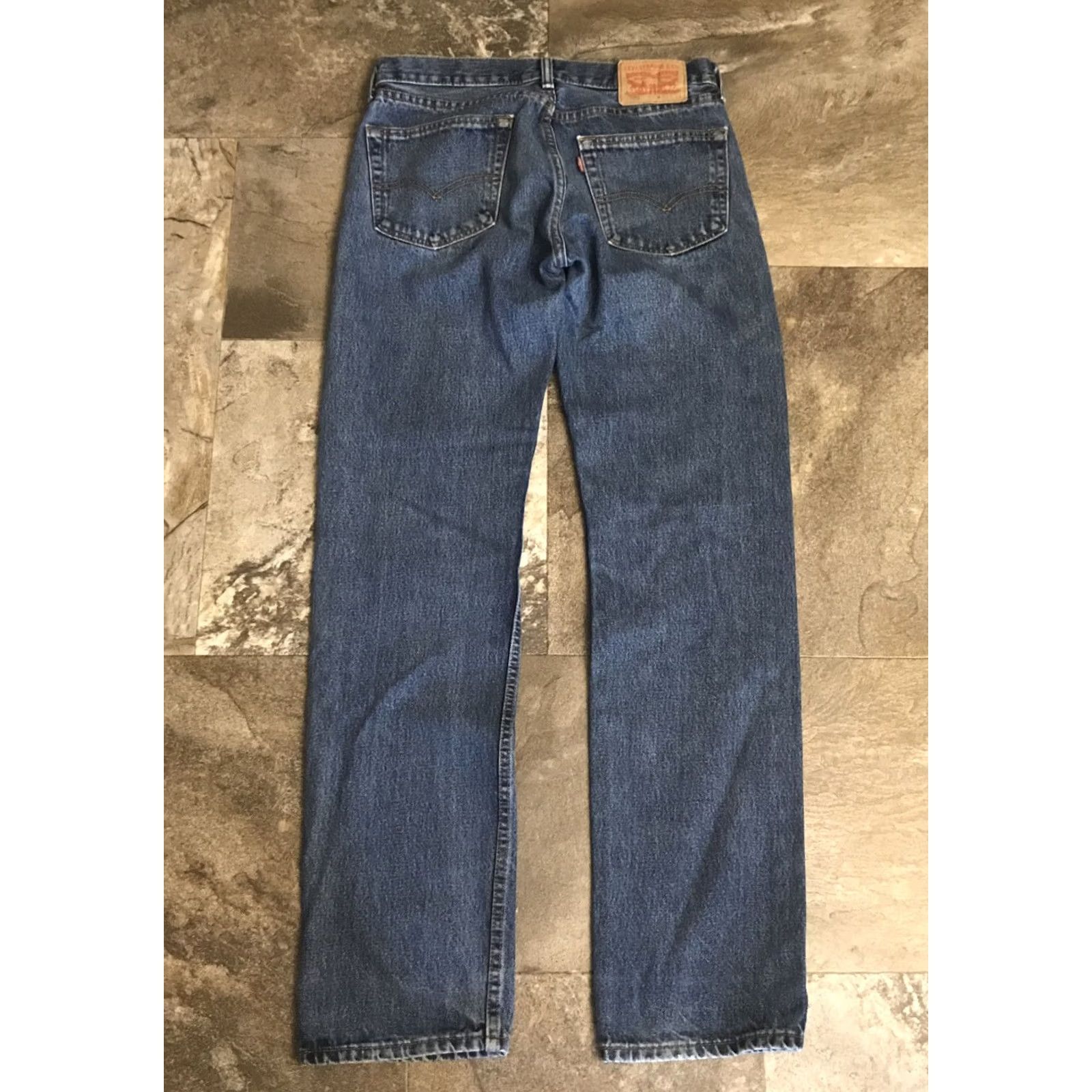 Levi's VINTAGE Levi's 505 Denim Jeans Sz 31 x 34 Blue Straight Men's Jeans 505 USA Size US 31 - 4 Thumbnail