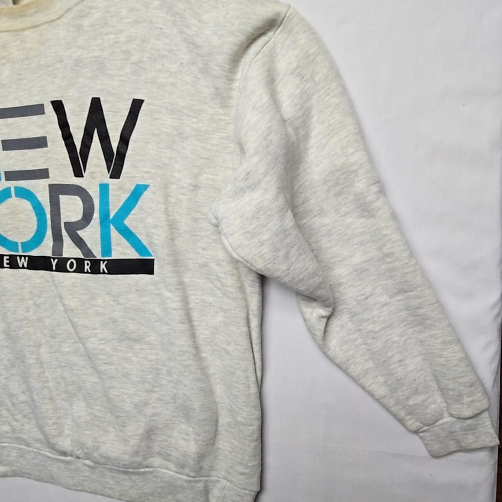 Vintage Vintage New York Sweatshirt Gray Mens XL Graphic 90s VTG Size US XL / EU 56 / 4 - 5 Thumbnail