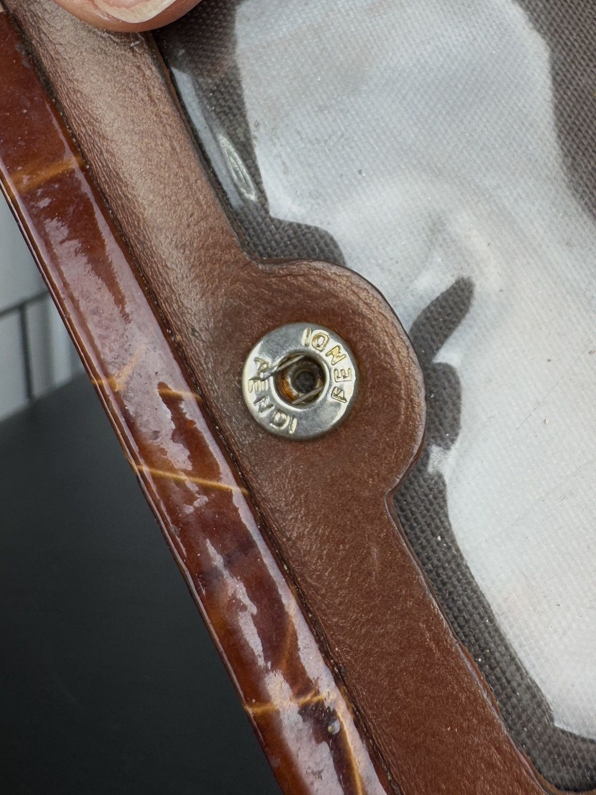 Fendi vintage small brown wallet