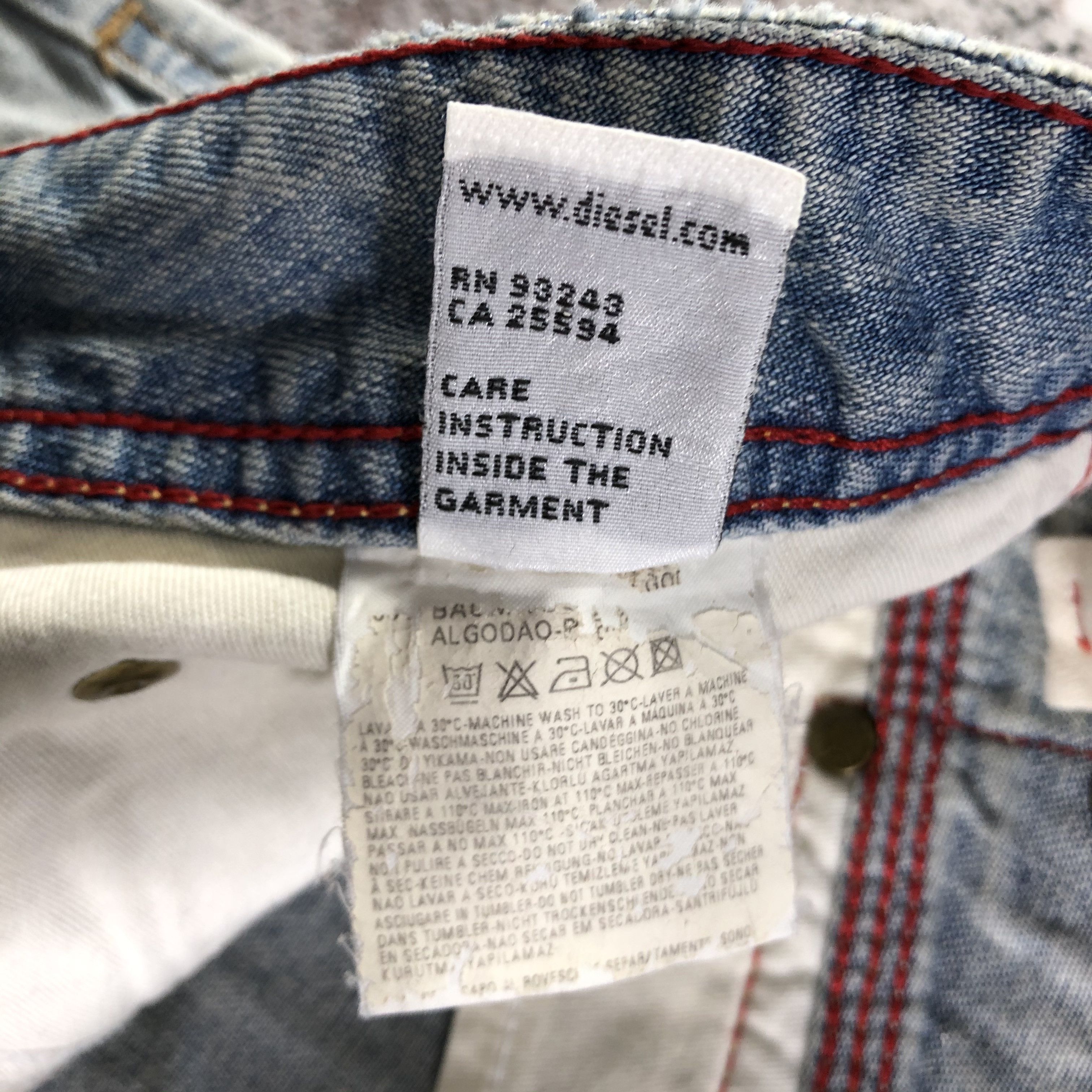 Diesel Diesel Jeans Faded Blue Denim KJ2467 Size US 30 / EU 46 - 12 Thumbnail