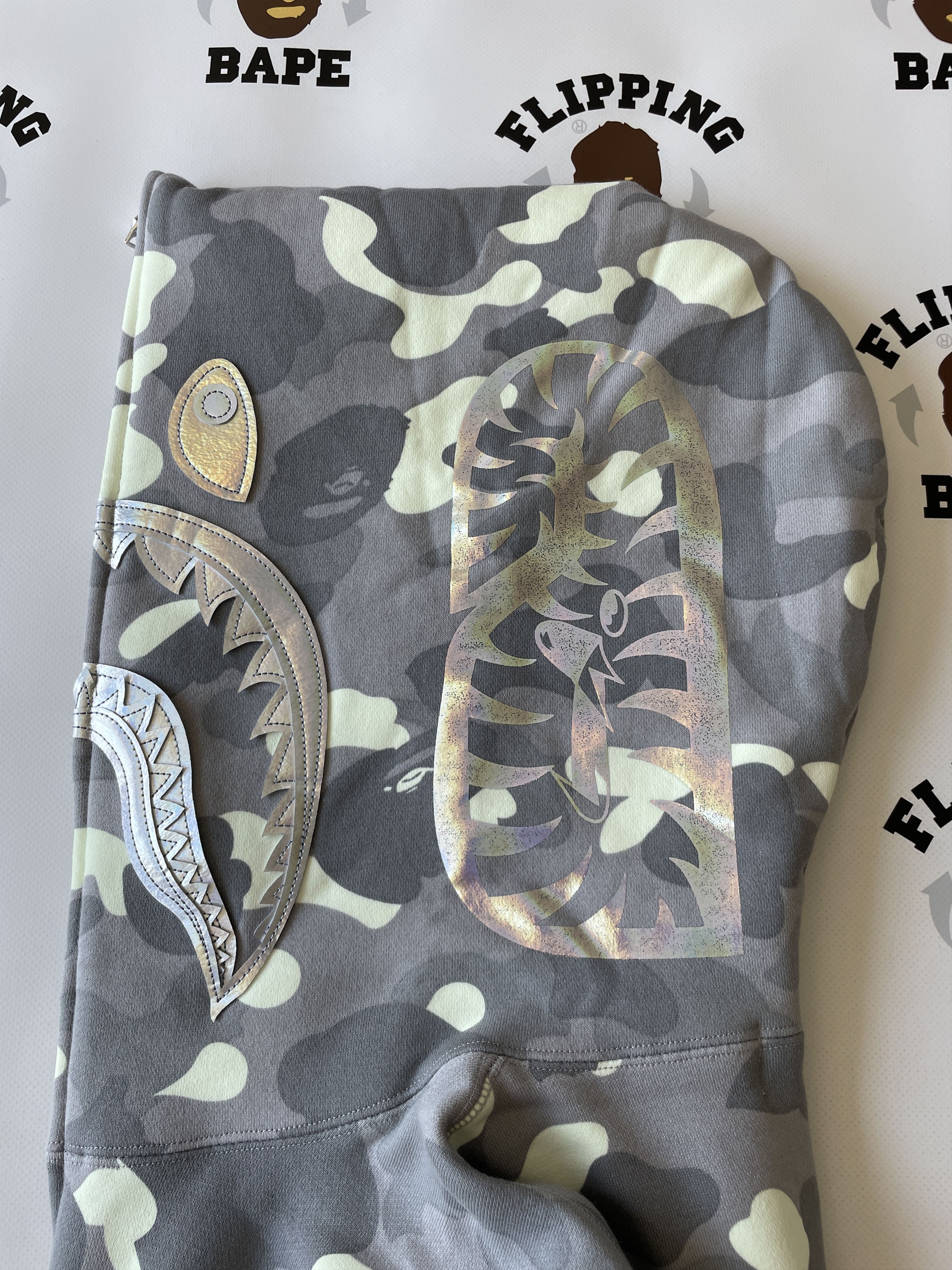 Bape BAPE CITY CAMO SHARK FULL ZIP HOODIE (SS24) Size US XXL / EU 58 / 5 - 6 Thumbnail