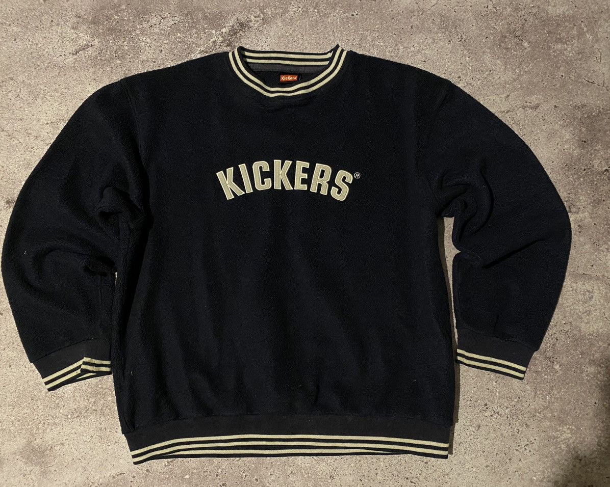 Kickers × Vintage Vintage 90s Kickers Sherpa Fleece Teddy Sweatshirt Size US M / EU 48-50 / 2 - 2 Thumbnail
